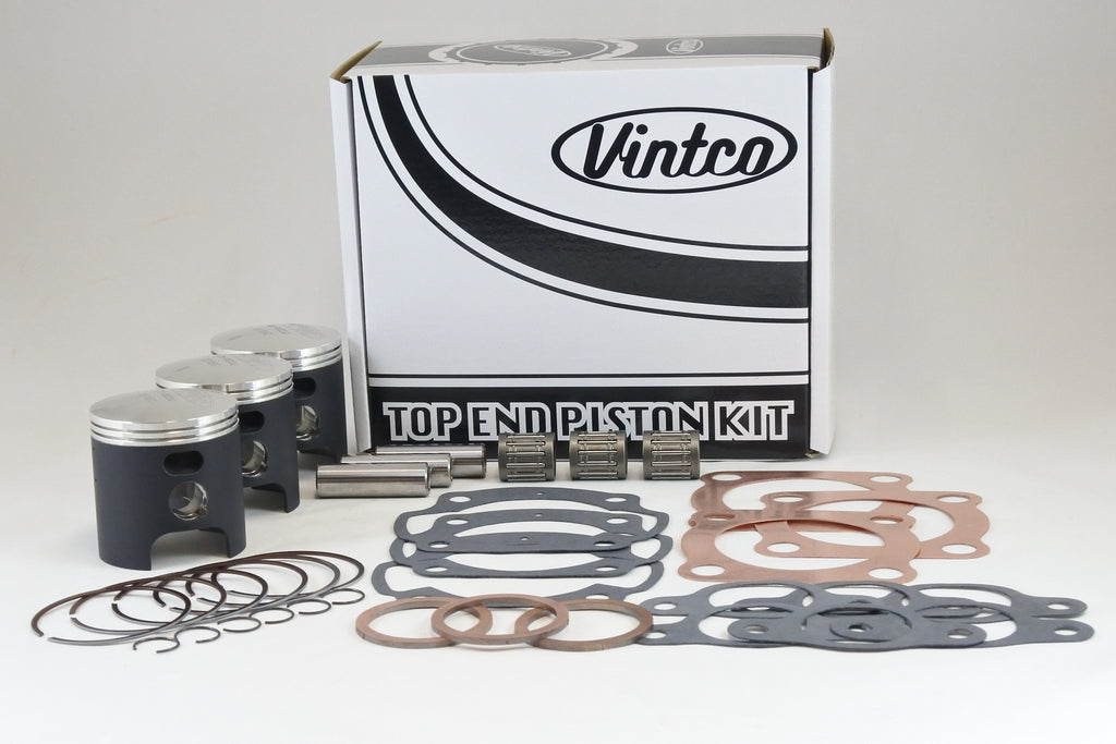 TOP END PISTON KIT 74-76 KAWASAKI H1 KH 500 61.5mm VINTCO KTK02-1.5