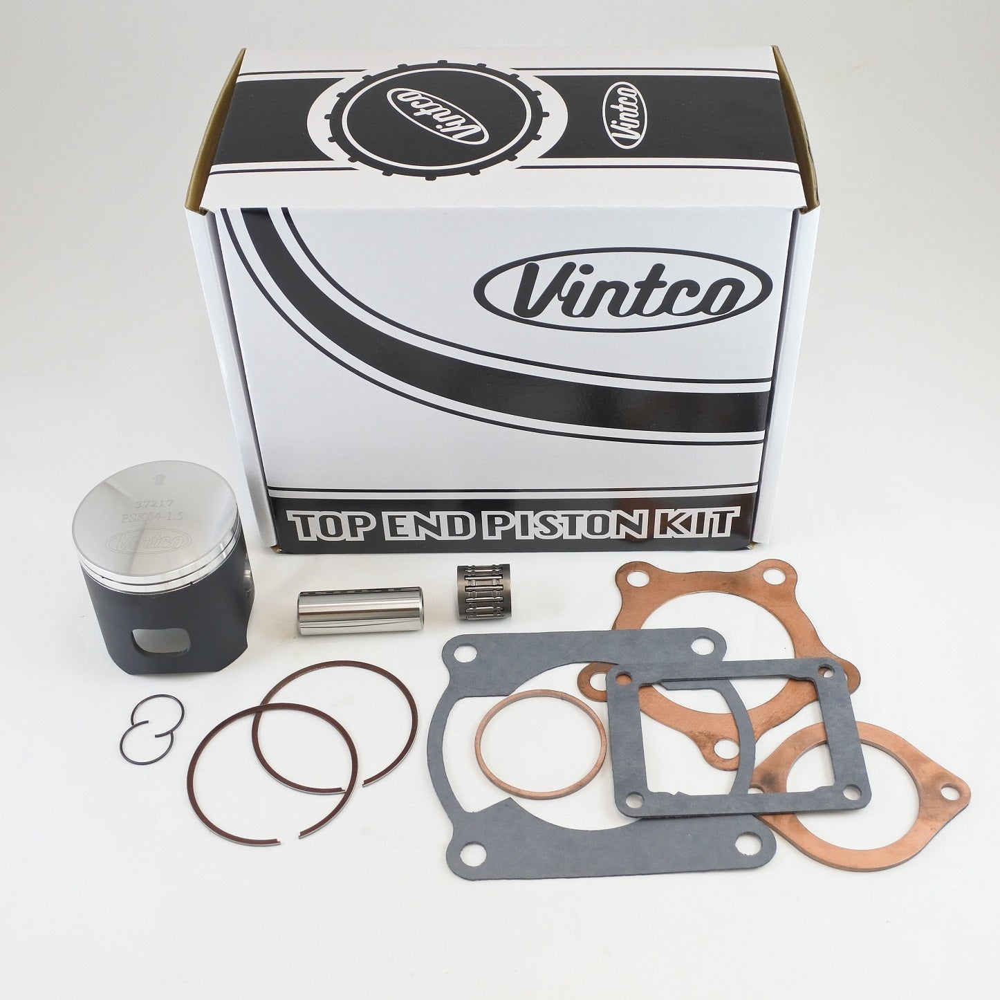 TOP END PISTON KIT 78-79 KAWASAKI KX 125 57.5mm 1.5mm OVER VINTCO KTK04-1.5