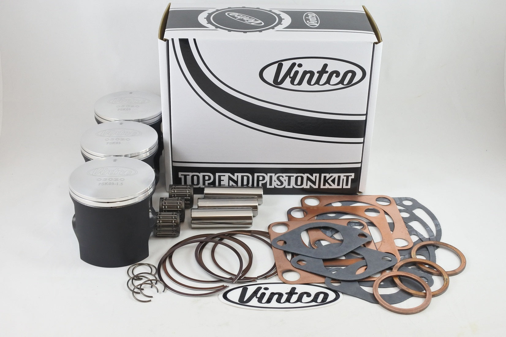 TOP END PISTON KIT 72-75 KAWASAKI H2 750 18mm WRIST PIN BORE 72.5mm 1.5mm OVER VINTCO KTK09-1.5