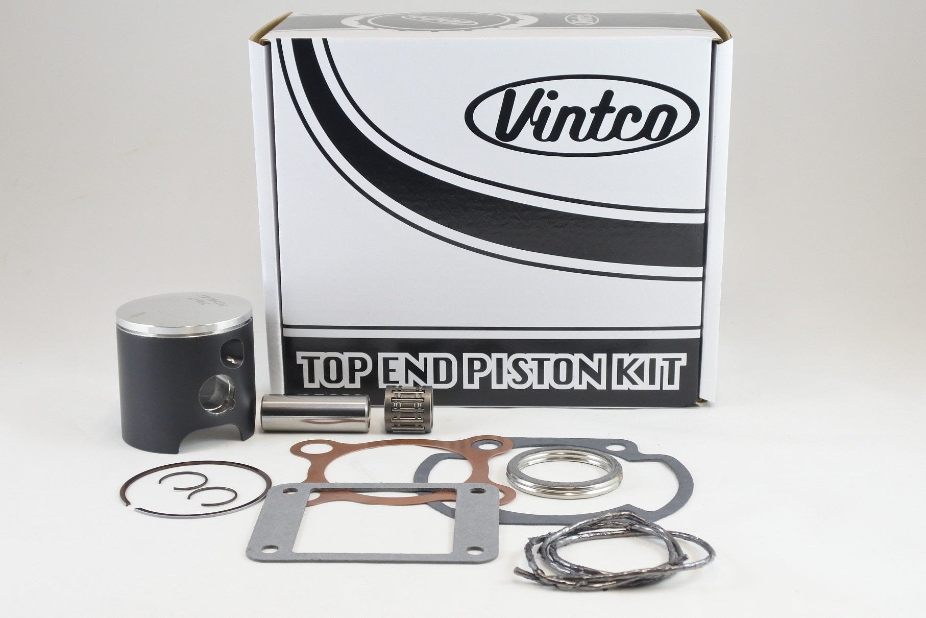TOP END PISTON KIT 76-76 YAMAHA MX YZ 125 56.5mm 0.5mm OVER VINTCO KTY01-0.5