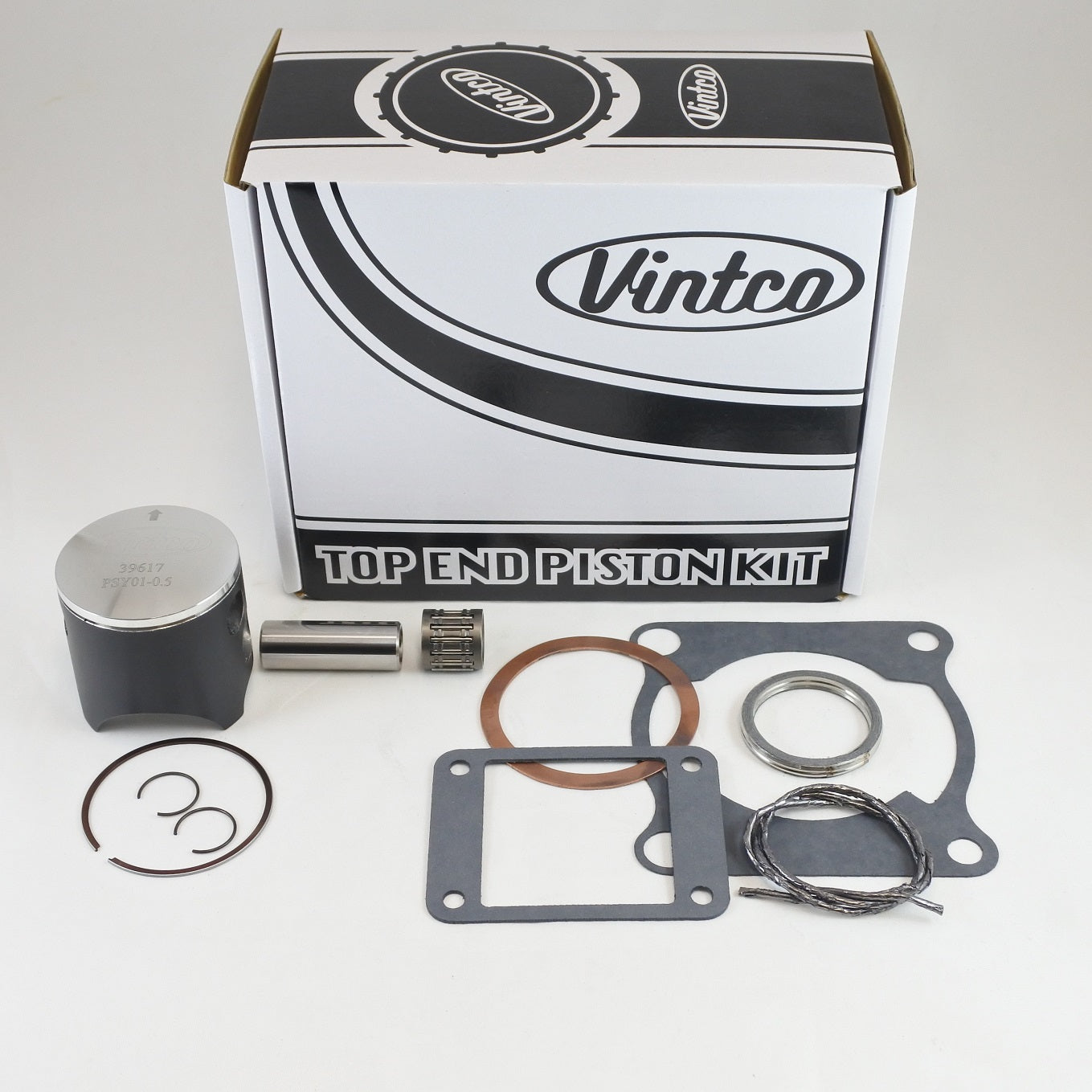 TOP END PISTON KIT 78-78 YAMAHA YZ 125 56.5mm 0.5mm OVER 2X3-11111-00-00 VINTCO KTY03-0.5
