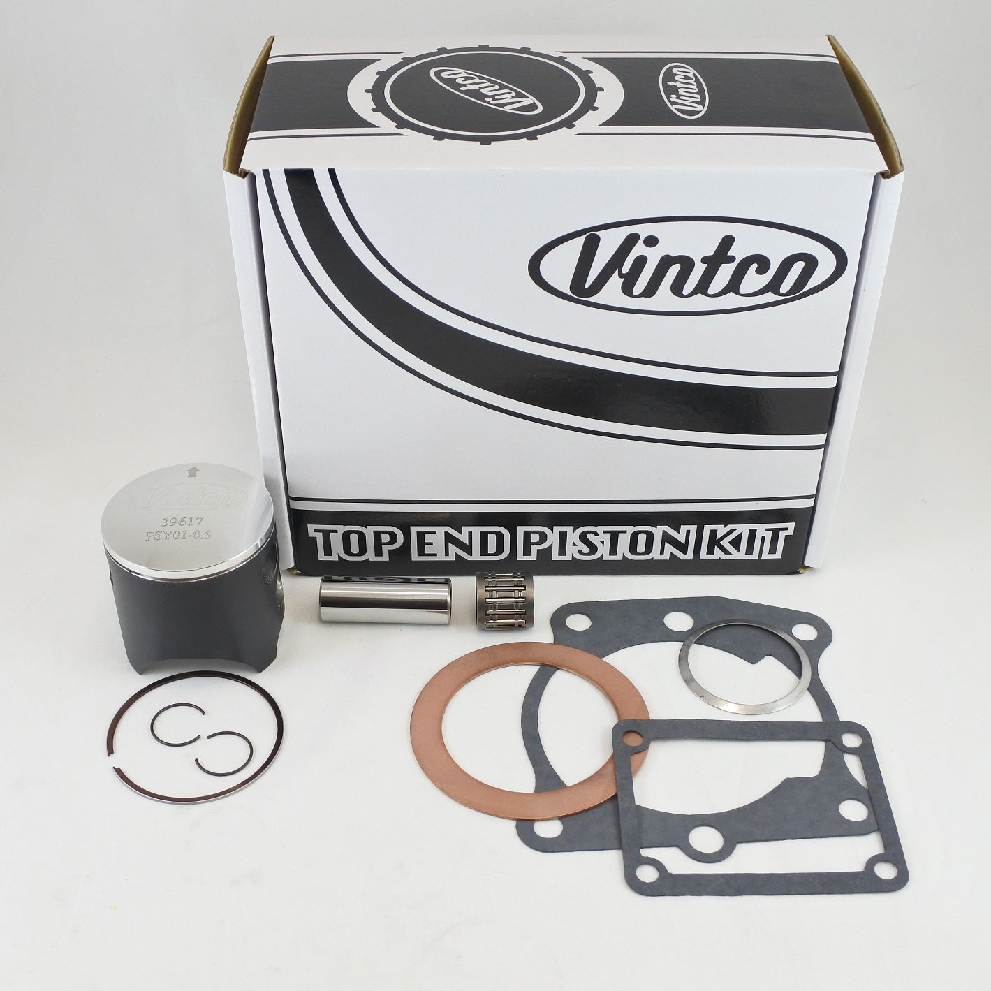 TOP END PISTON KIT 80-80 YAMAHA YZ 125 56.5mm 0.5mm OVER VINTCO KTY06-0.5