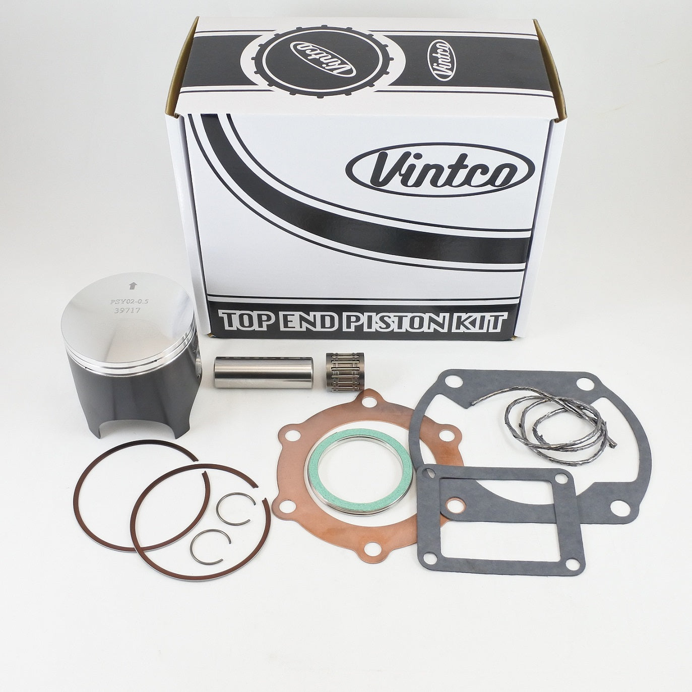 TOP END PISTON KIT 75-76 YAMAHA MX YZ 250 70.5mm OVER VINTCO KTY08-0.5