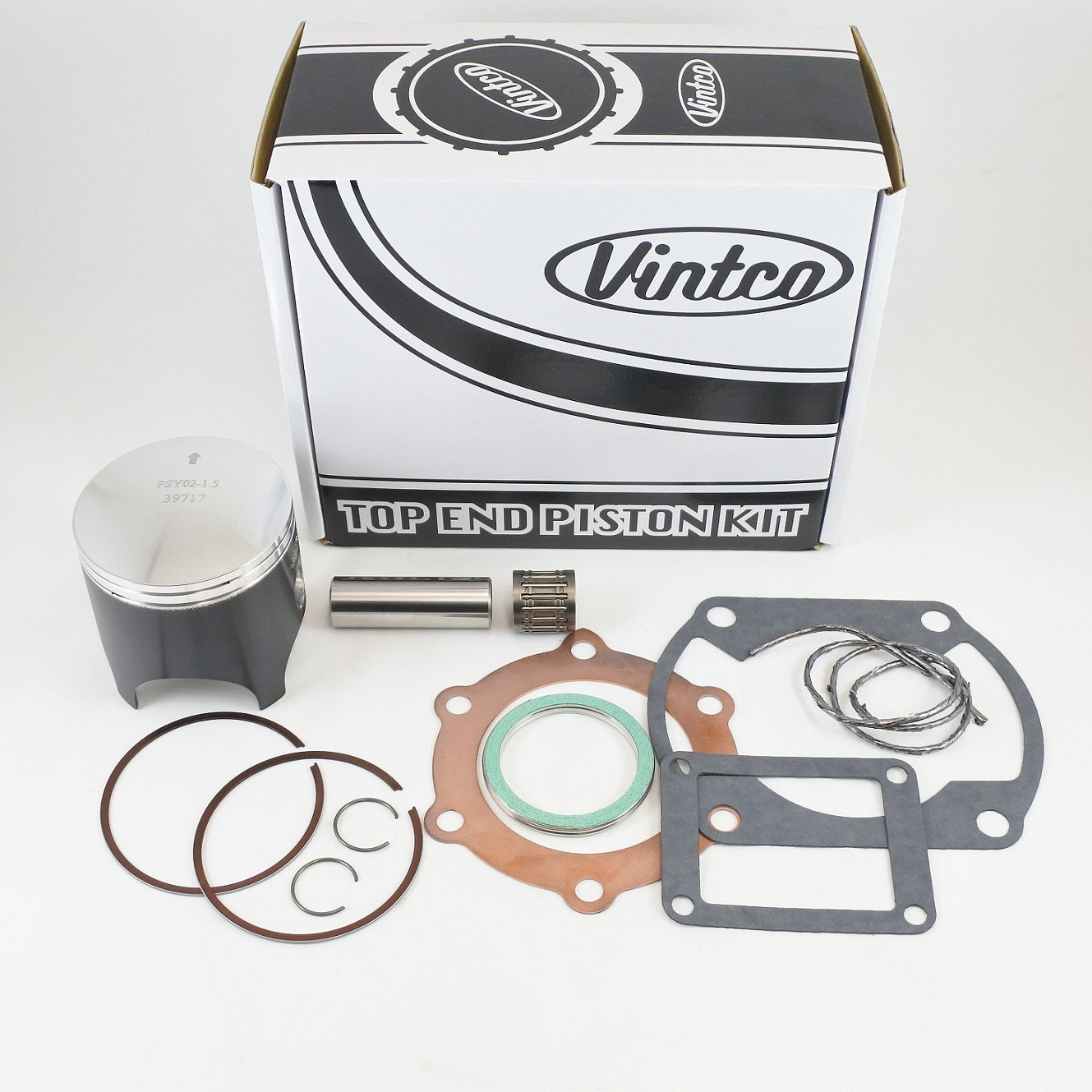 TOP END PISTON KIT 75-76 YAMAHA MX YZ 250 71.5mm 1.5mm OVER VINTCO KTY08-1.5