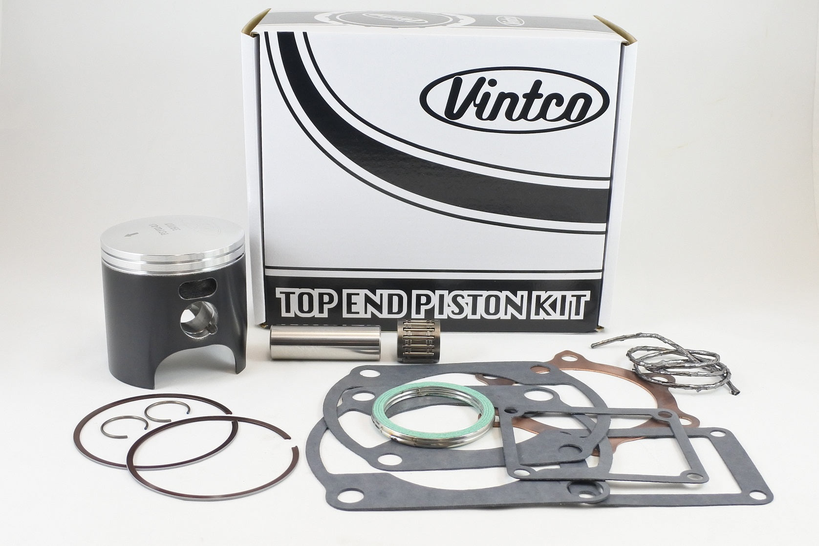 TOP END PISTON KIT 77-77 YAMAHA YZ 250 70.5mm 0.5mm OVER VINTCO KTY09-0.5