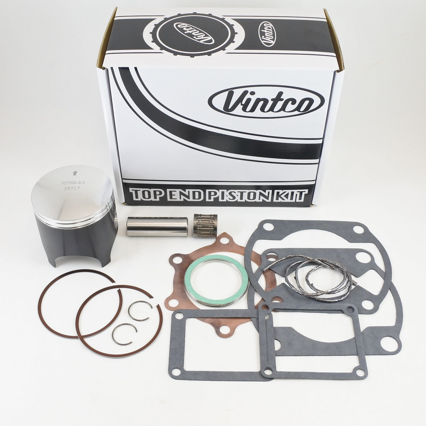 TOP END PISTON KIT 77-77 YAMAHA YZ 250 70.5mm 0.5mm OVER VINTCO KTY09-0.5