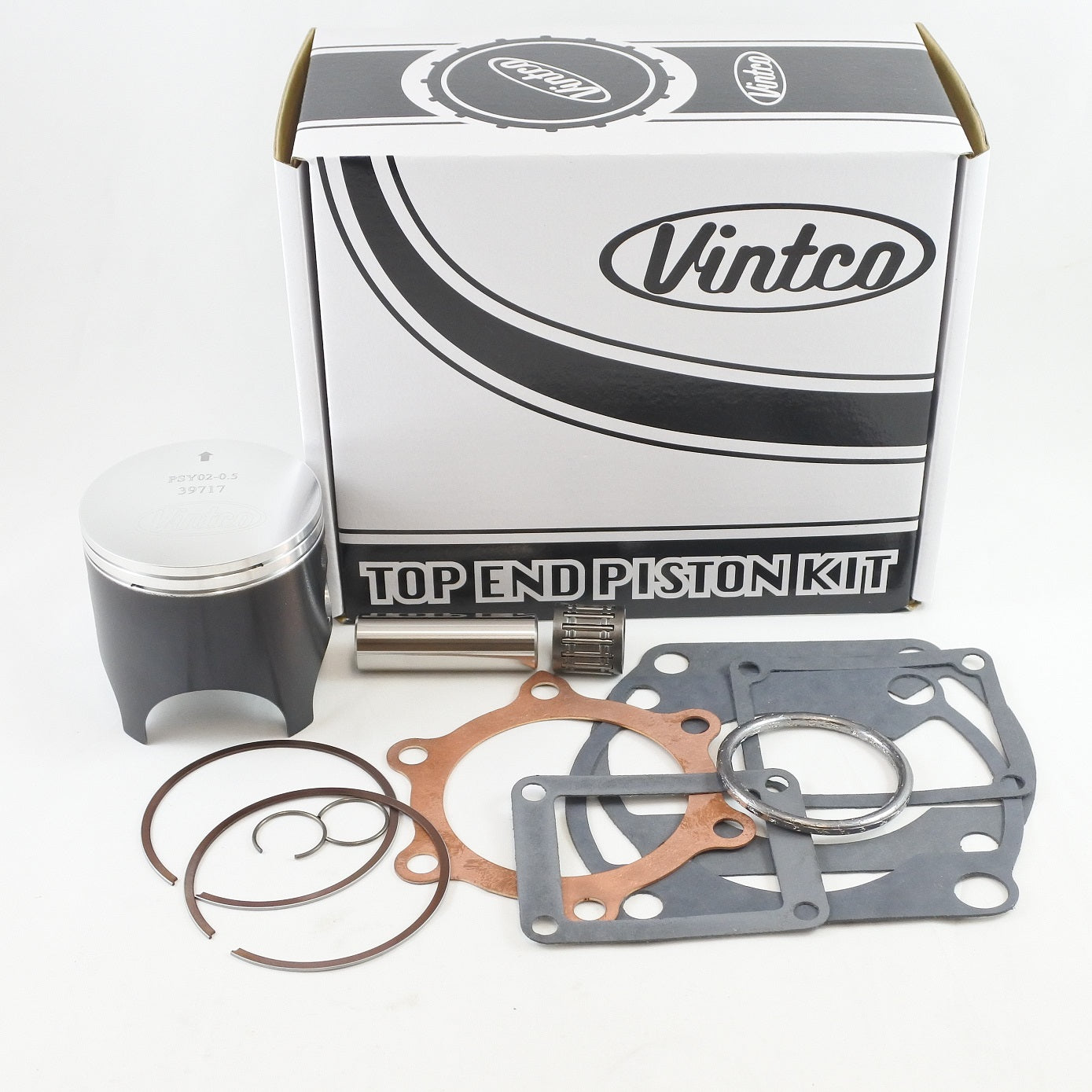 TOP END PISTON KIT 78-78 YAMAHA YZ 250 70.5mm 0.5mm OVER VINTCO KTY10-0.5