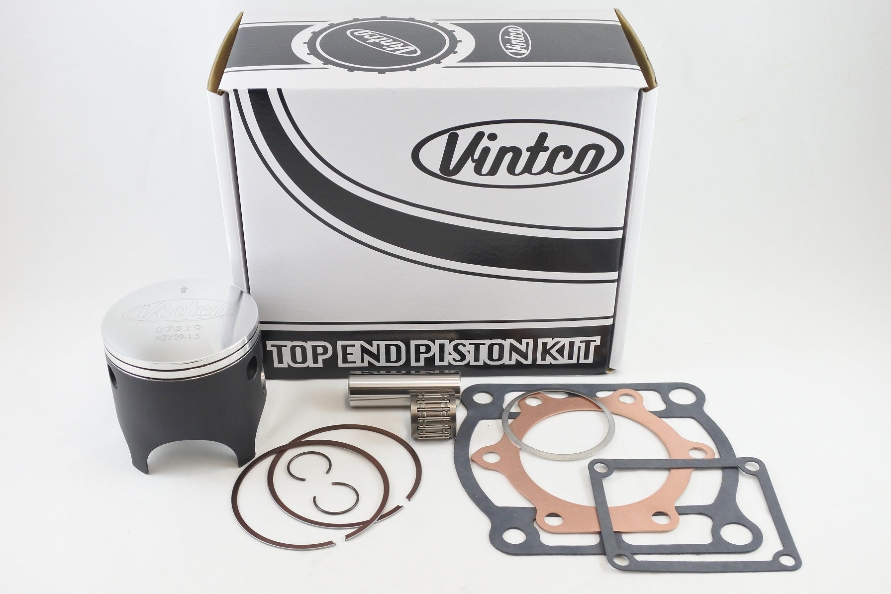 TOP END PISTON KIT 80-81 YAMAHA YZ 250 71.5mm +1.5mm OVER VINTCO KTY12-1.5
