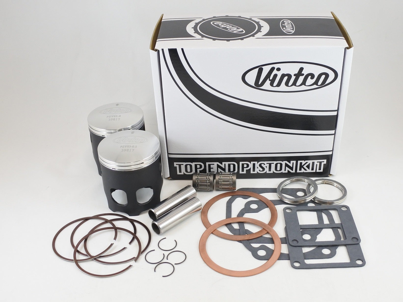TOP END PISTON KIT 73-75 YAMAHA RD 350 64.5mm 0.5mm OVER VINTCO KTY13-0.5