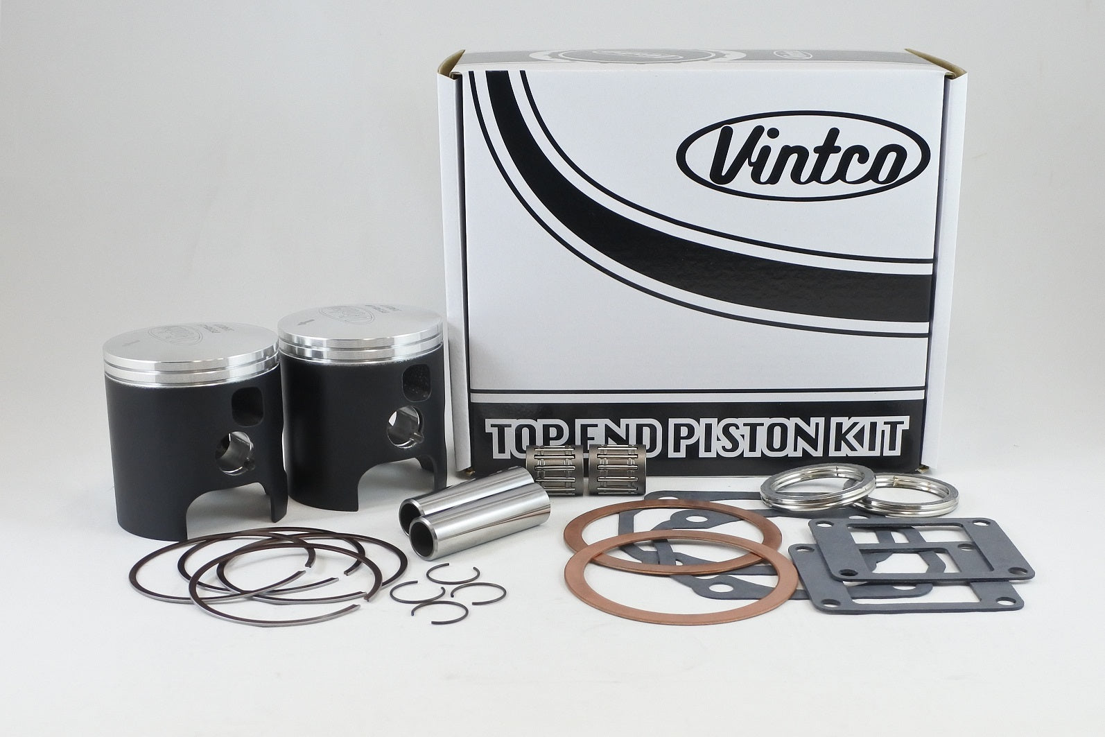 TOP END PISTON KIT 73-75 YAMAHA RD 350 65.5mm 1.5mm OVER VINTCO KTY13-1.5