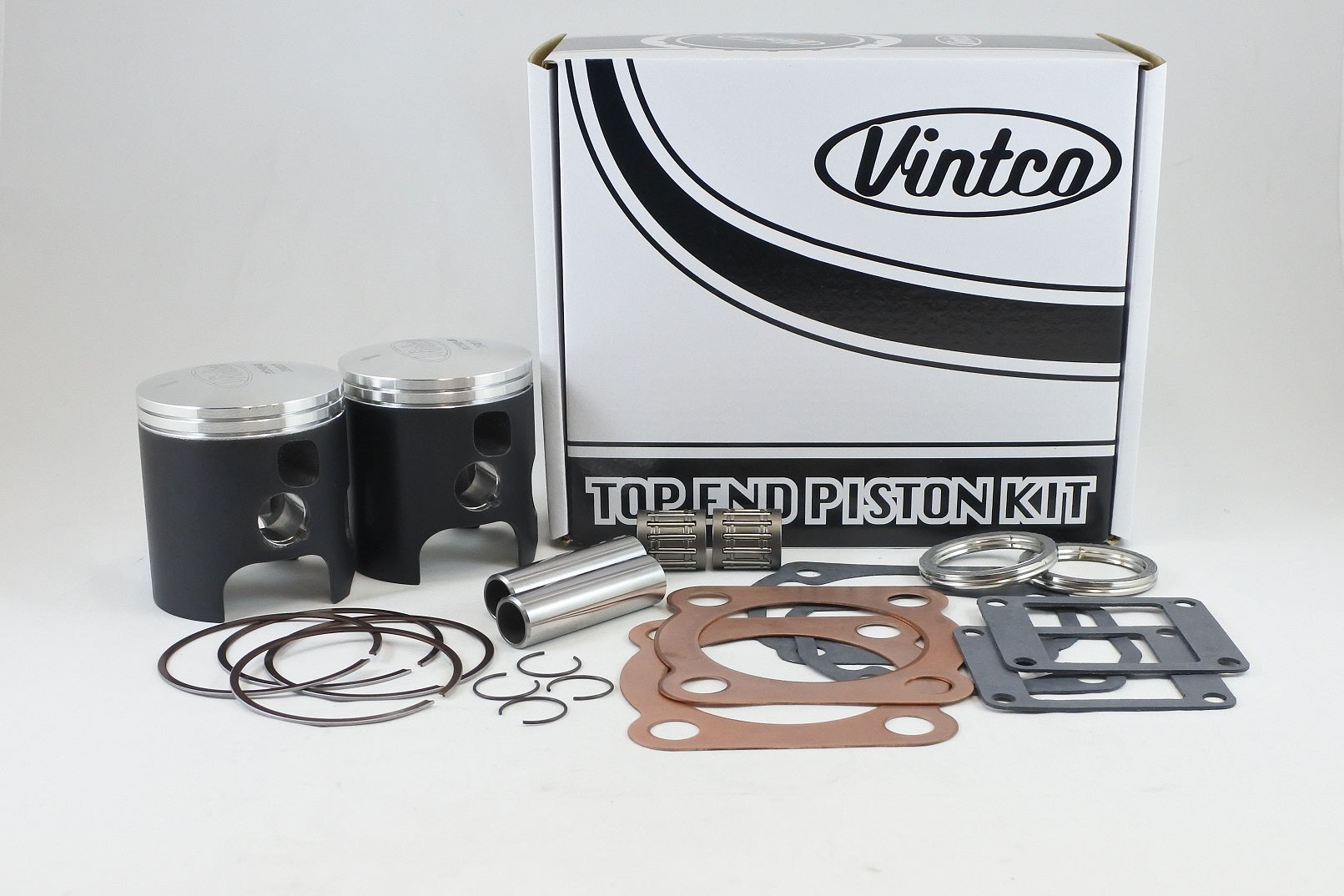 TOP END PISTON KIT 76-78 YAMAHA RD 400 64.5mm 0.5mm OVER VINTCO KTY14-0.5