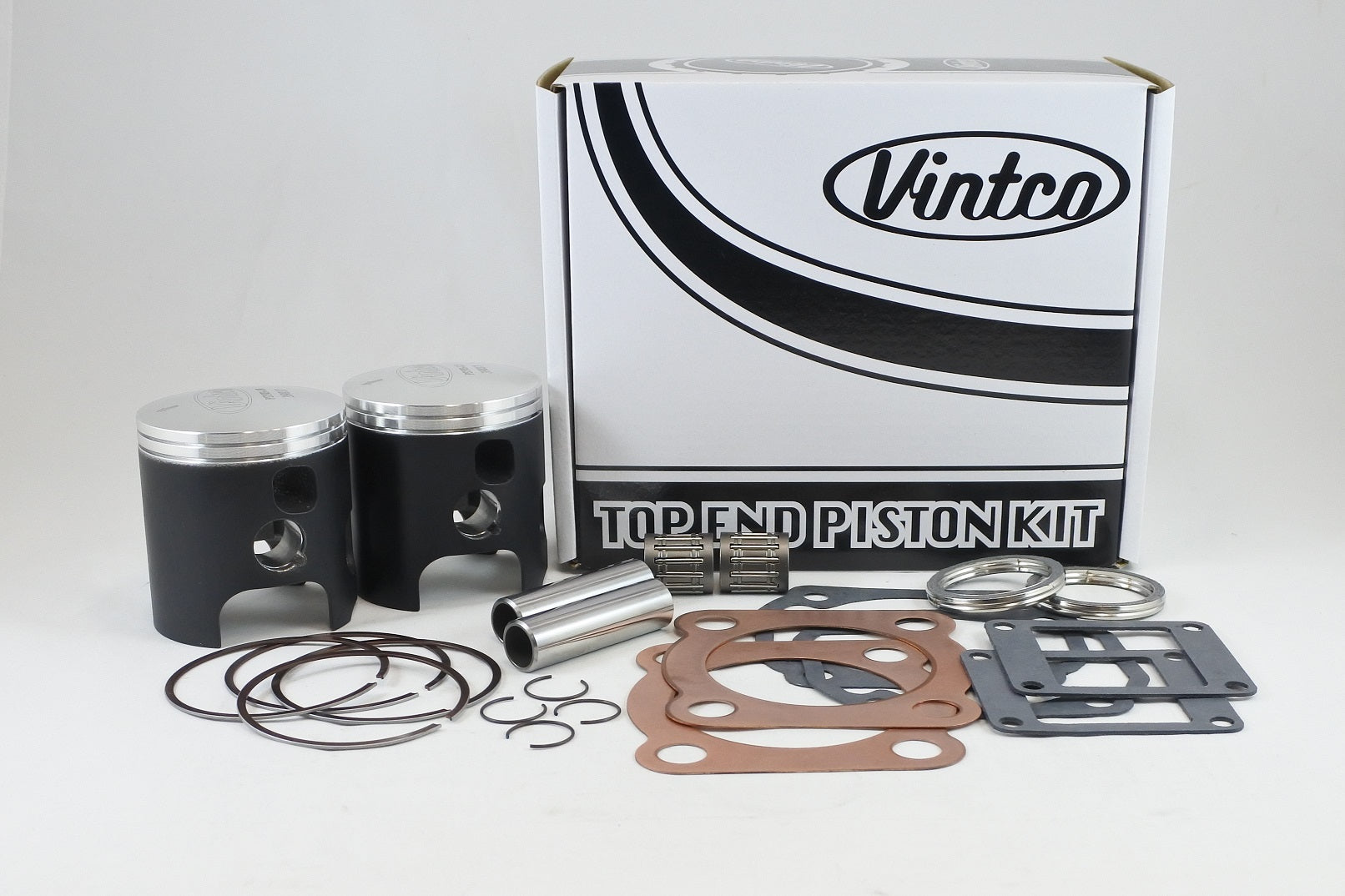 TOP END PISTON KIT 76-78 YAMAHA RD 400 65.0mm 1.0mm OVER VINTCO KTY14-1.0