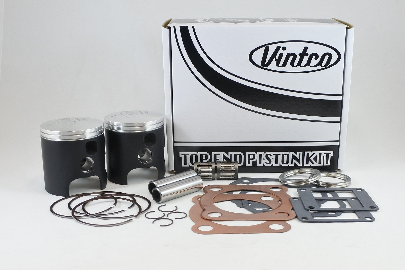 TOP END PISTON KIT 76-78 YAMAHA RD 400 65.5mm 1.5mm OVER VINTCO KTY14-1.5