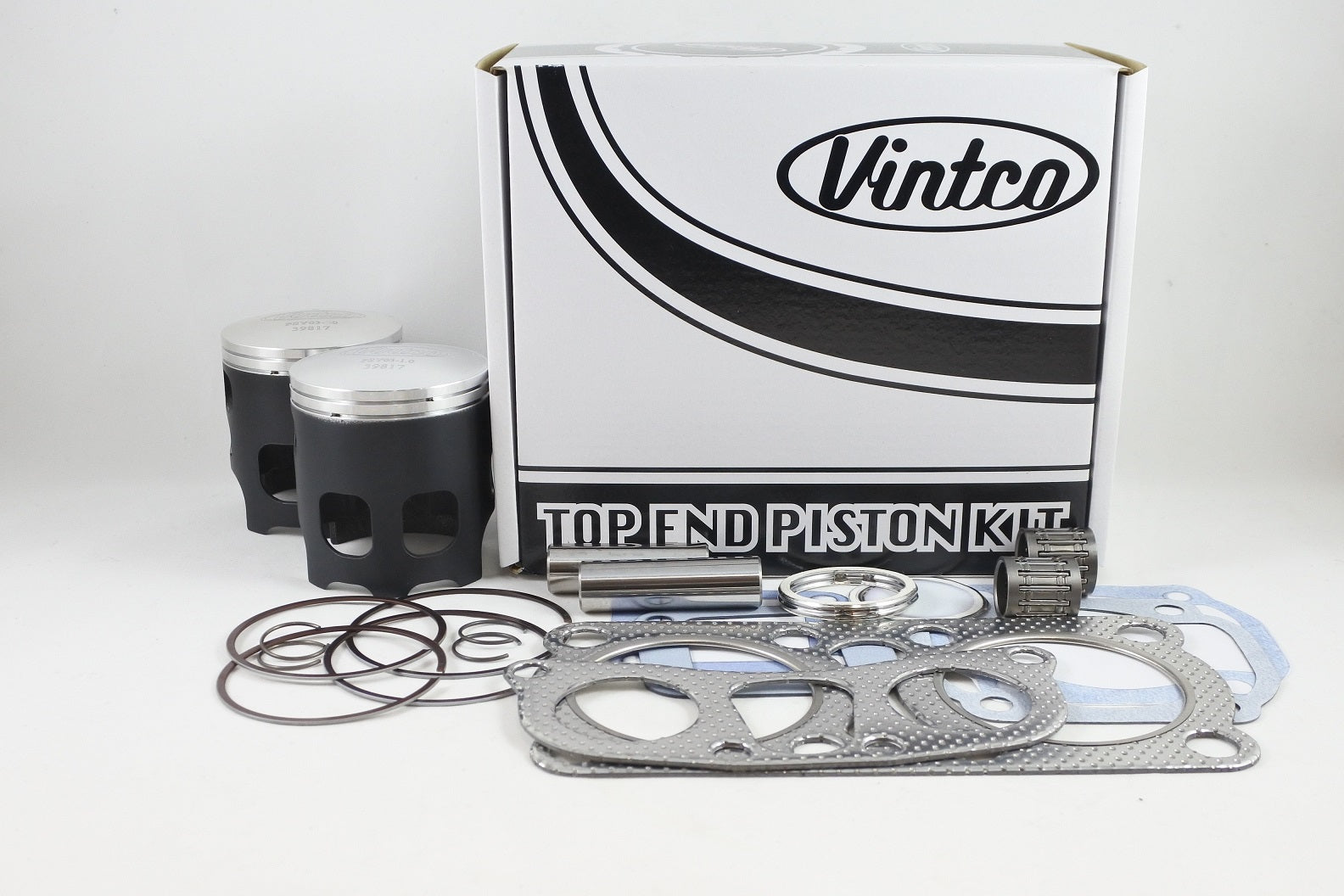 TOP END PISTON KIT 79-79 YAMAHA RD 400 65.0mm 1.0mm OVER VINTCO KTY18-1.0