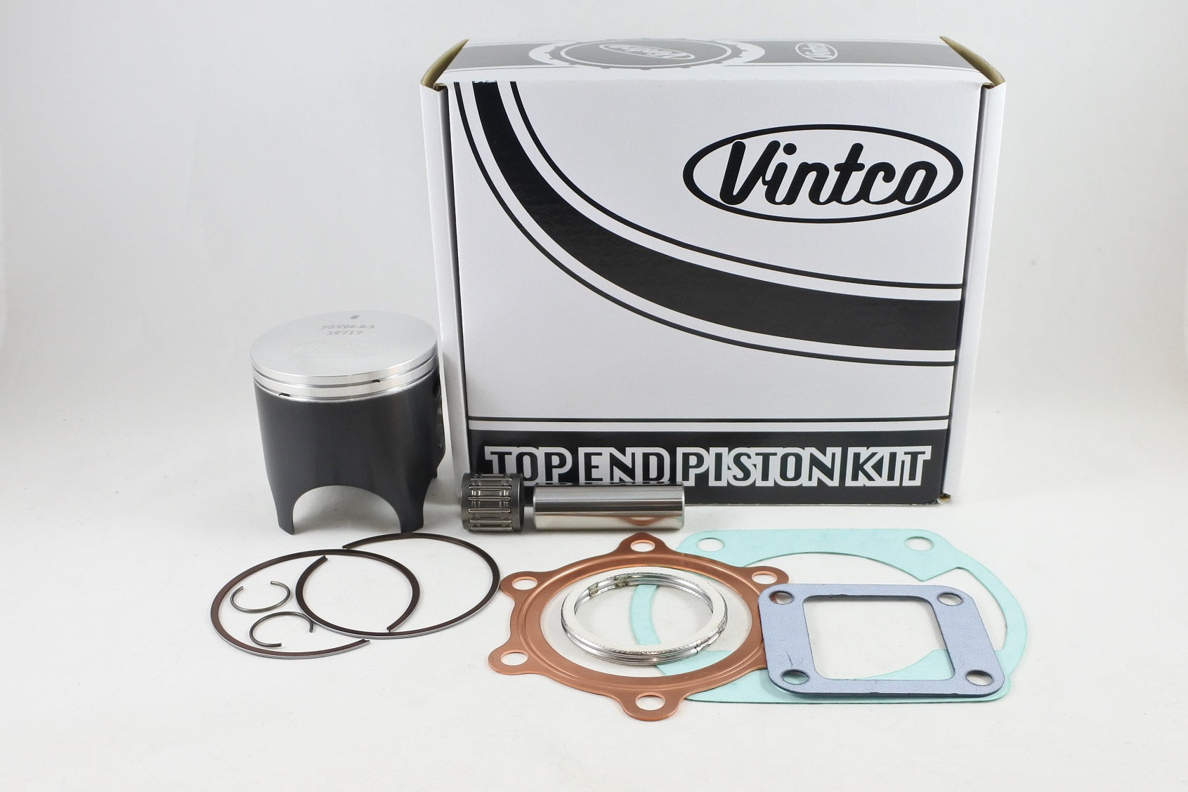 TOP END PISTON KIT 74-77 YAMAHA TY 250 70.5mm 0.5mm OVER VINTCO KTY42-0.5