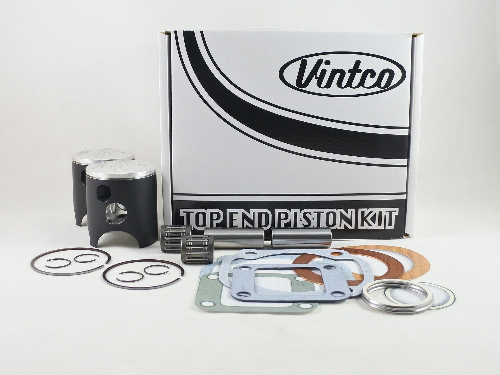 TOP END PISTON KIT 73-75 YAMAHA RD 250 55mm 1.0mm OVER VINTCO KTY47-1.0