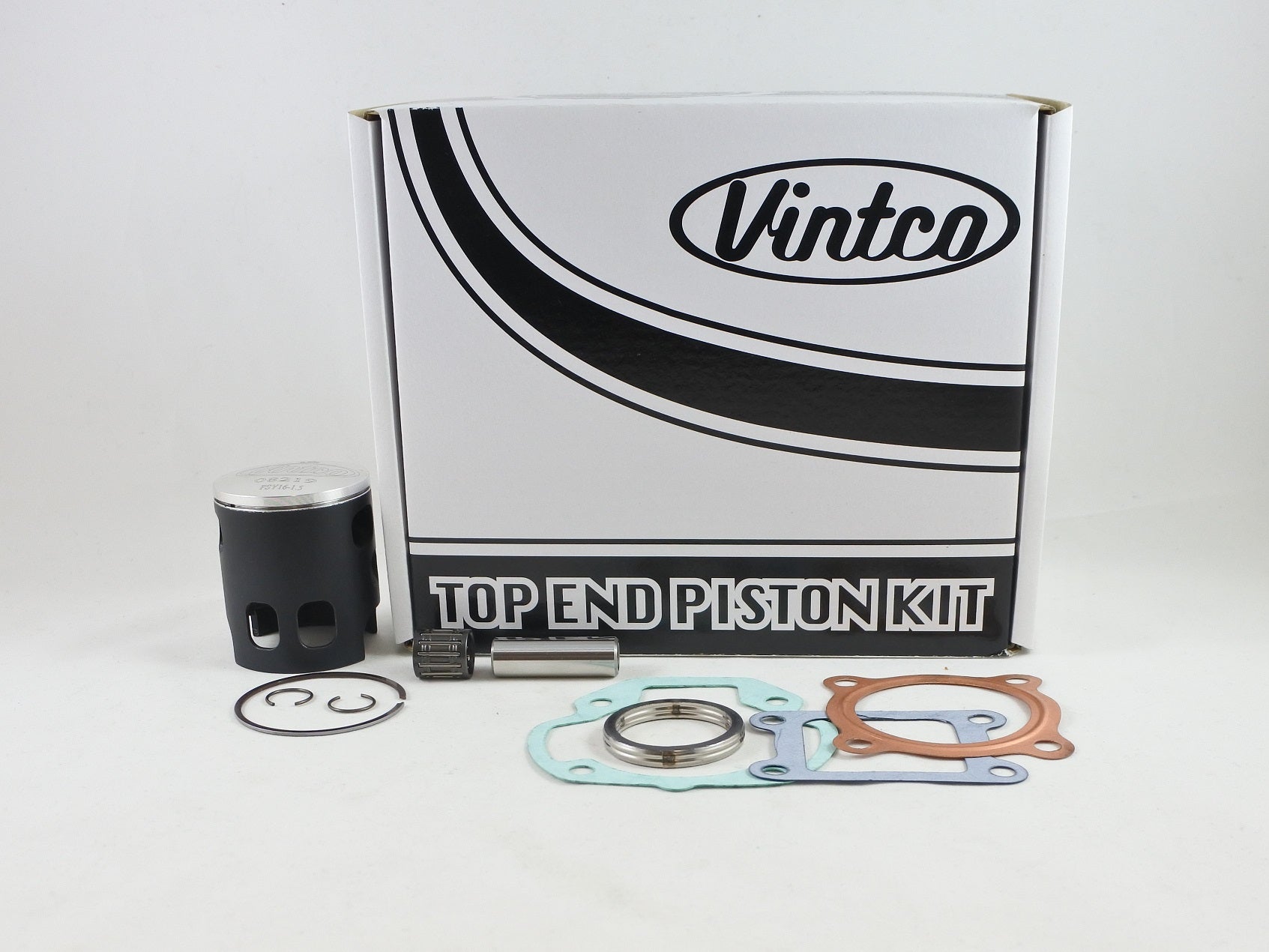 TOP END PISTON KIT 76-76 YAMAHA LB IIA 80 48.5mm +1.5mm OVER VINTCO KTY56-1.5