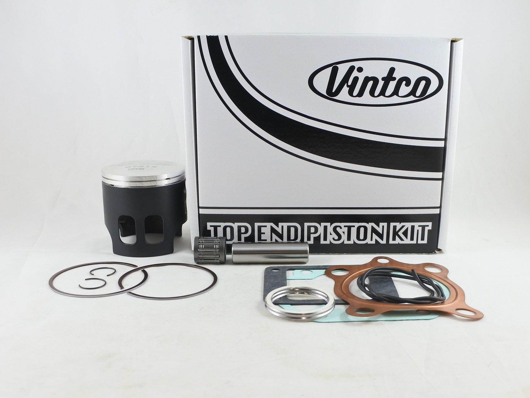 TOP END PISTON KIT 76-76 YAMAHA YZ 175 67.5mm 1.5mm OVER VINTCO KTY68-1.5