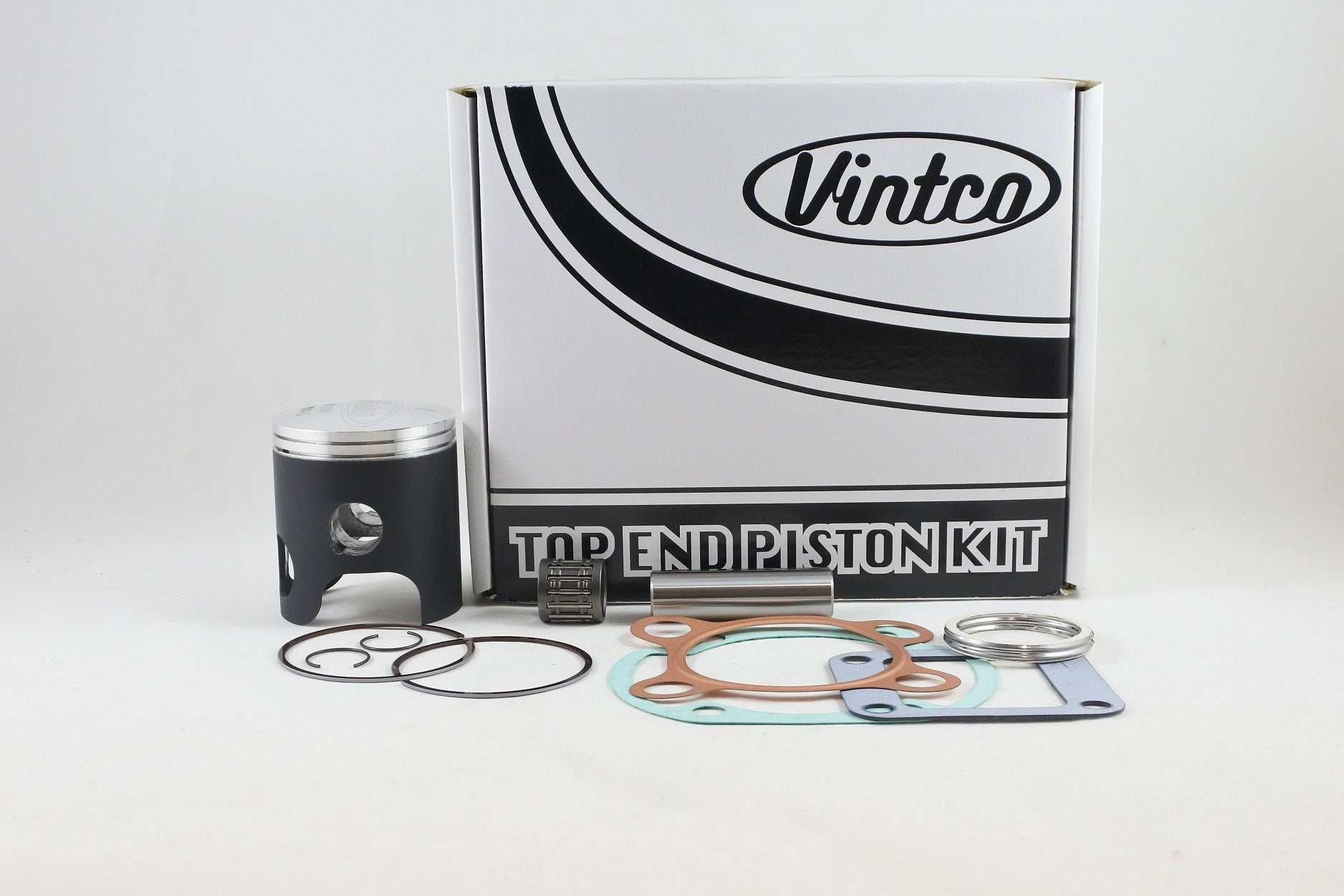 TOP END PISTON KIT 76-76 YAMAHA DT 125 57.5mm 1.5mm OVER VINTCO KTY70-1.5