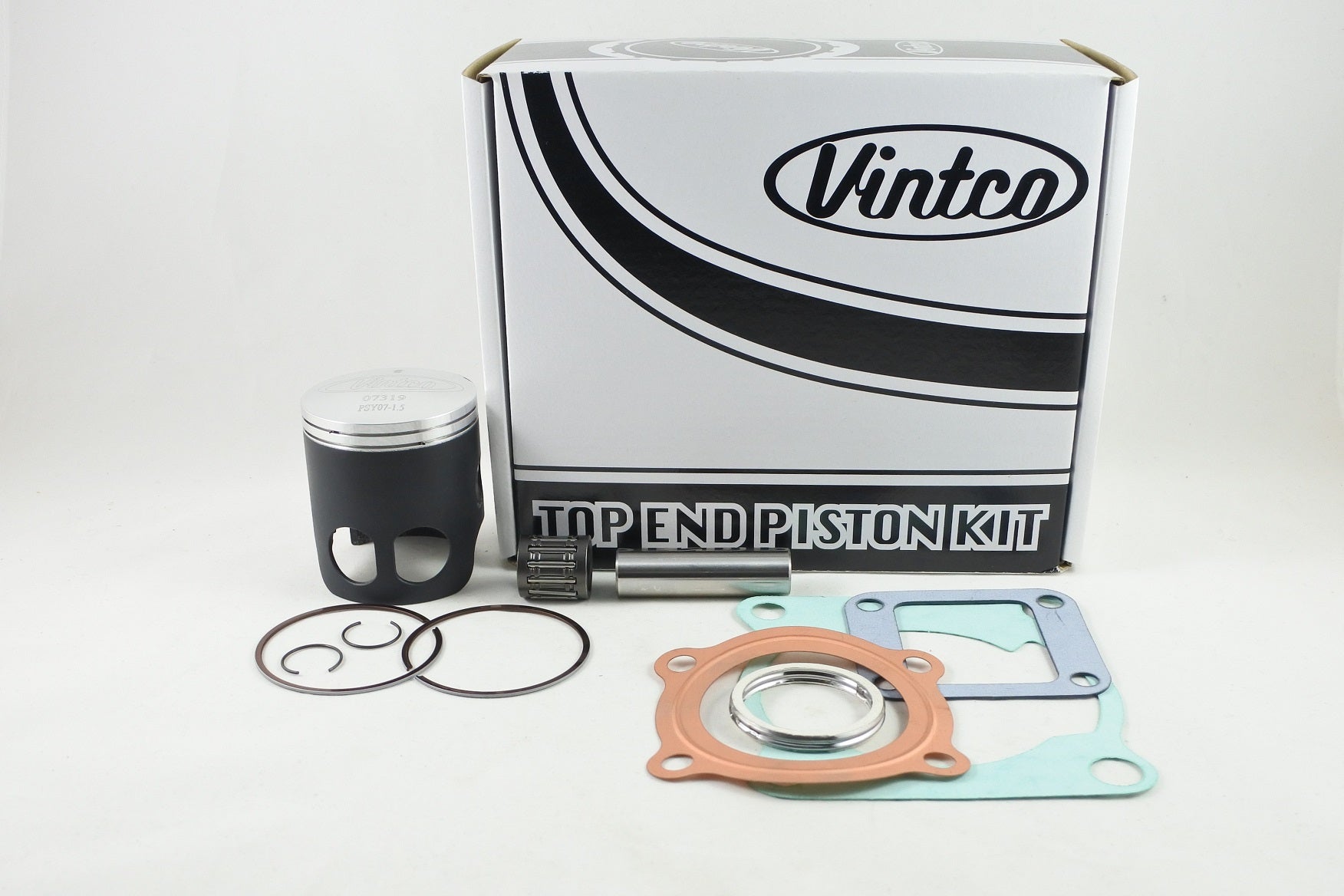 TOP END PISTON KIT 77-81 YAMAHA DT 125 57.5mm 1.5mm OVER VINTCO KTY71-1.5