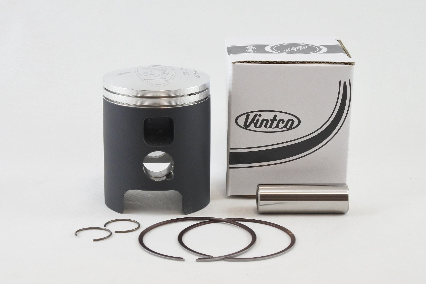 PISTON KIT 72-76 DKW HERCULES MONARK PENTON SACHS 6 SPEED 125 54.5mm +0.50mm OVER VINTCO PSC01-0.5