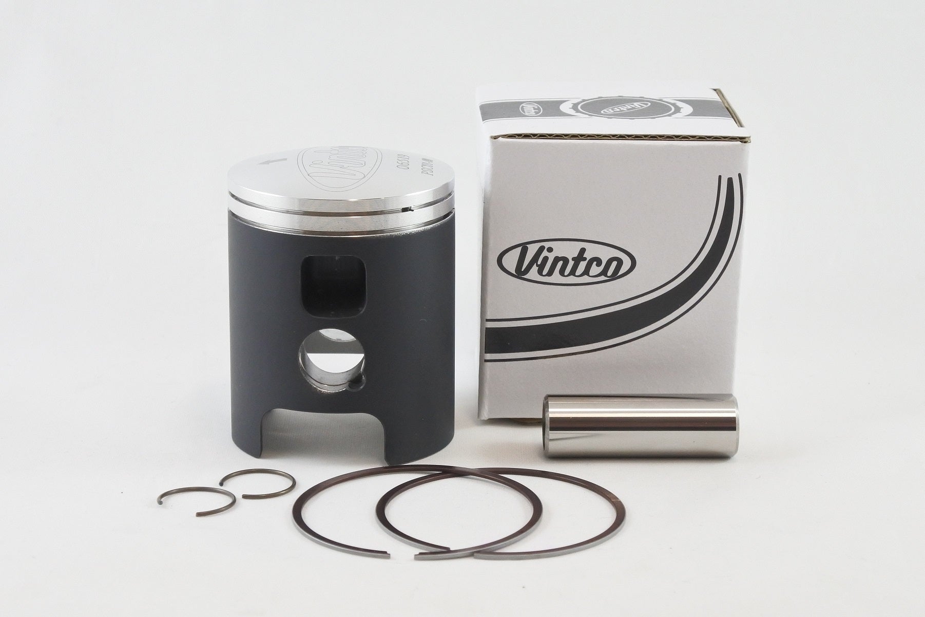 PISTON KIT 72-76 DKW HERCULES MONARK PENTON SACHS 6 SPEED 125 54.0mm STANDARD VINTCO PSC01-00