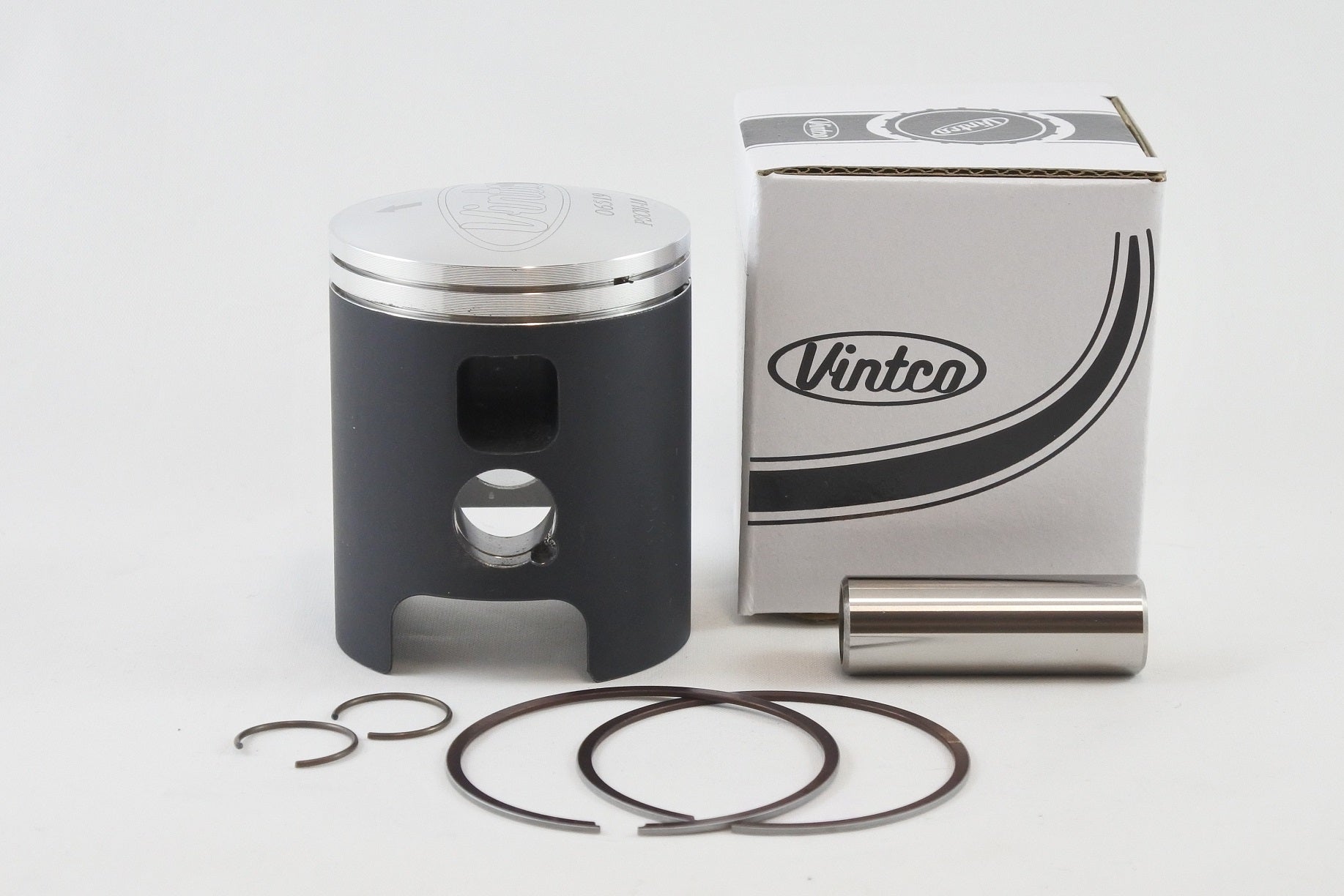 PISTON KIT 72-76 DKW HERCULES MONARK PENTON SACHS 6 SPEED 125 55.0mm VINTCO PSC01-1.0