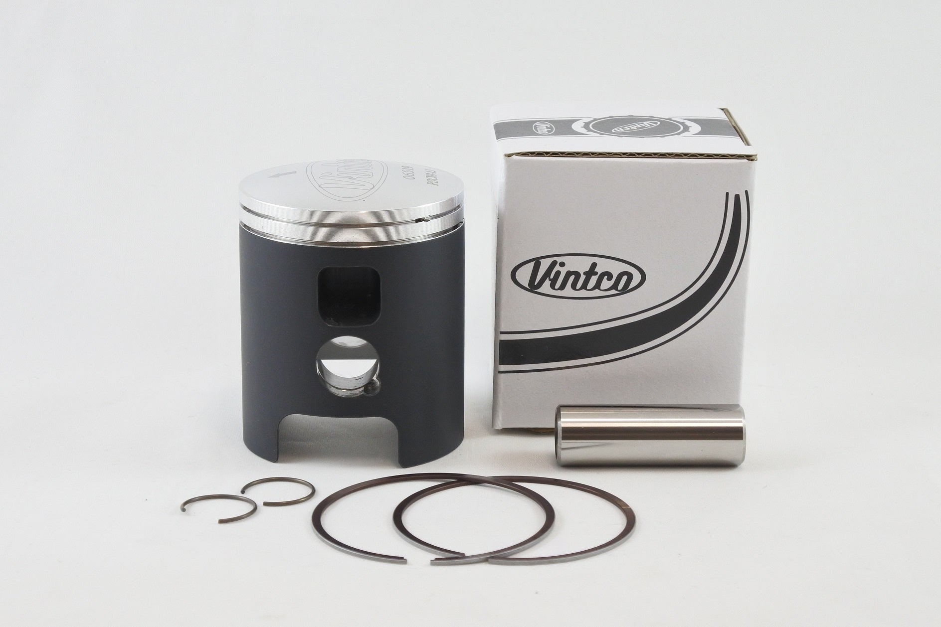PISTON KIT 72-76 DKW HERCULES MONARK PENTON SACHS 6 SPEED 125 55.5mm 1.5mm OVER VINTCO PSC01-1.5