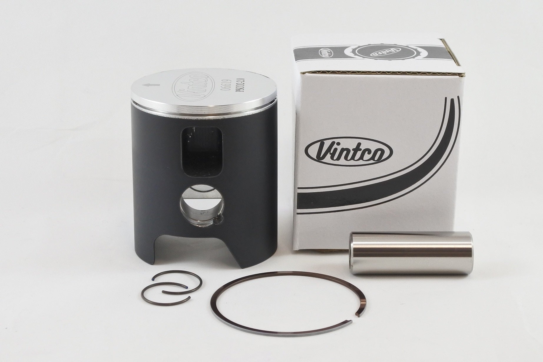 PISTON KIT 77-81 DKW HERCULES SACHS 7 SPEED 125 55.75mm 2.0mm OVER VINTCO PSC02-2.0