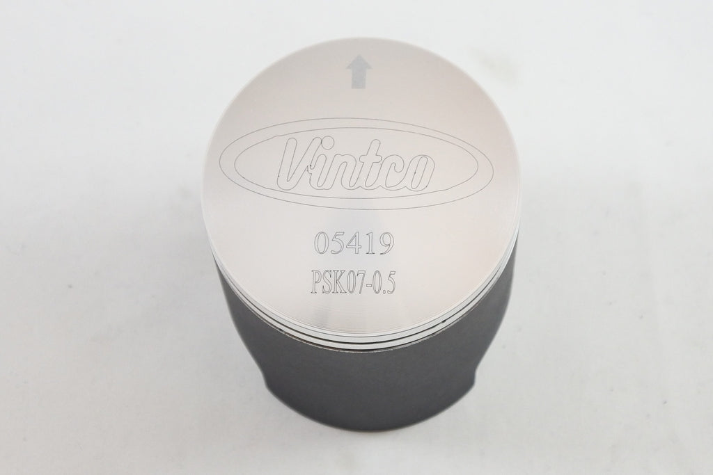 PISTON KIT 74-84 KAWASAKI K D E S 125 56.5mm 0.5mm OVER VINTCO PSK07-0.5