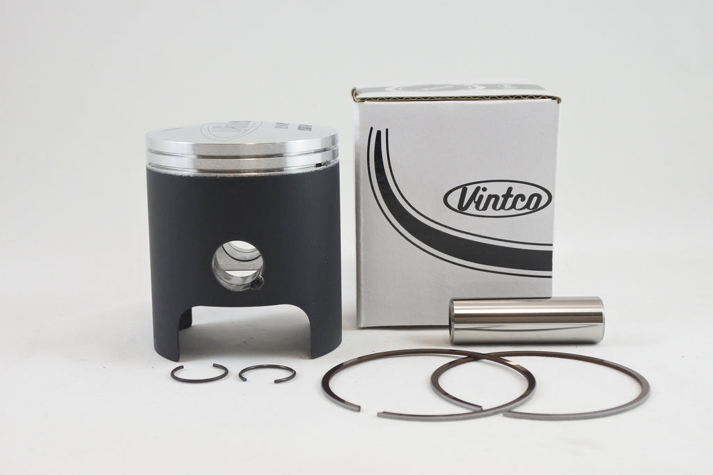 PISTON KIT 74-84 KAWASAKI KD KE KS 125 57.0mm 1.0mm OVER VINTCO PSK07-1.0