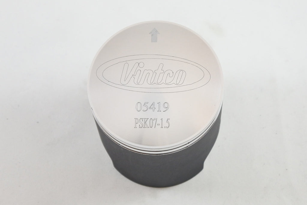 PISTON KIT 74-84 KAWASAKI KD KE KS 125 57.5mm OVER VINTCO PSK07-1.5