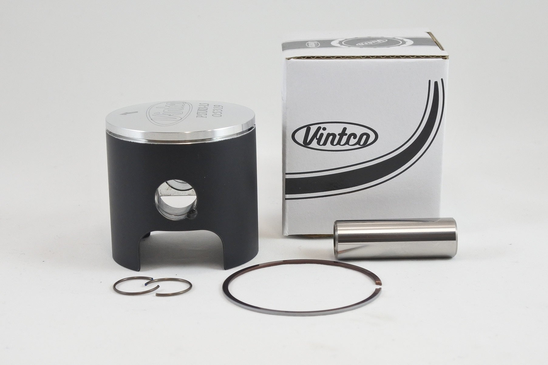 PISTON KIT 74-74 HUSQVARNA CR WR 125 56.5mm OVER VINTCO PSU03-1.5