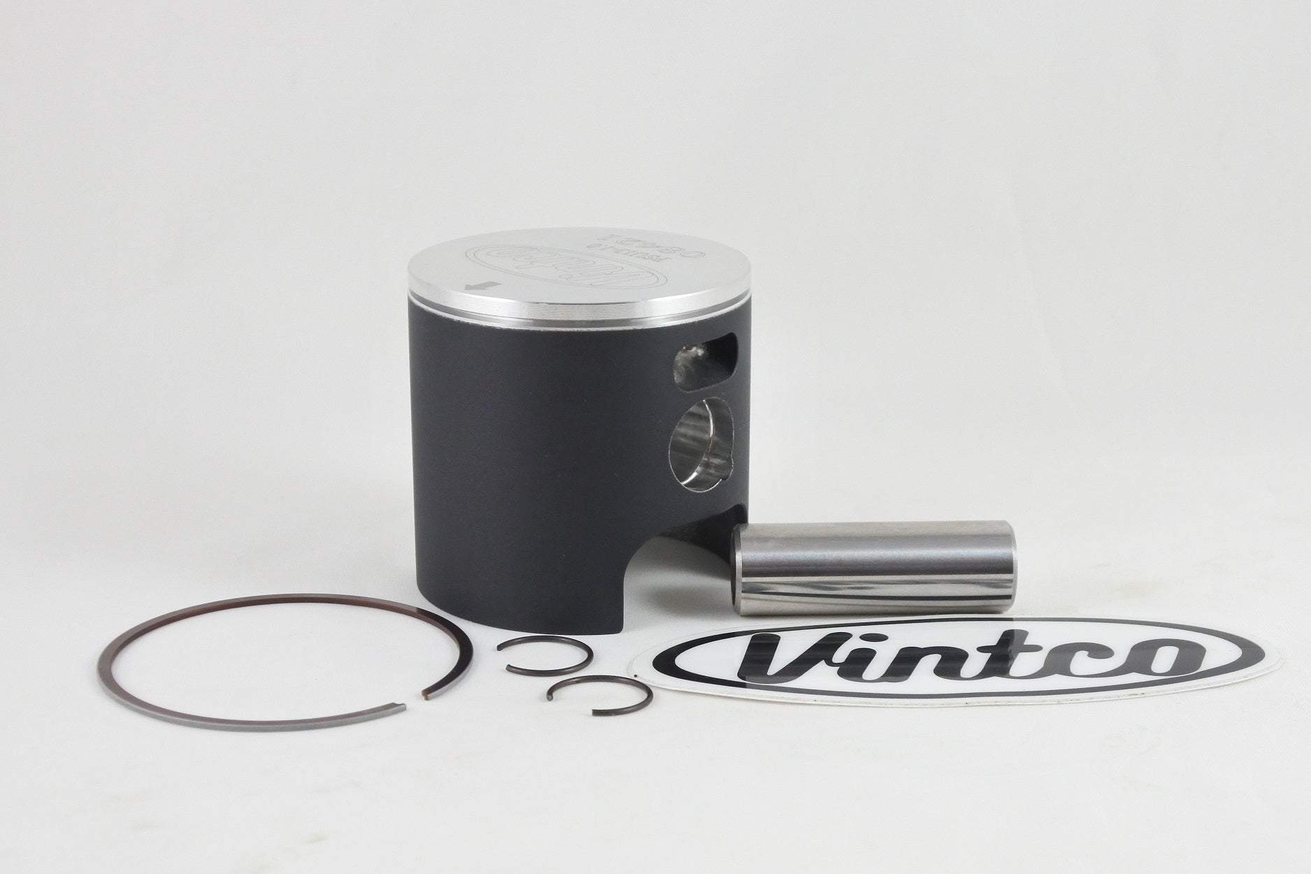 PISTON KIT 84-87 HUSQVARNA CR 125 56mm 1.0mm OVER VINTCO PSU13-1.0