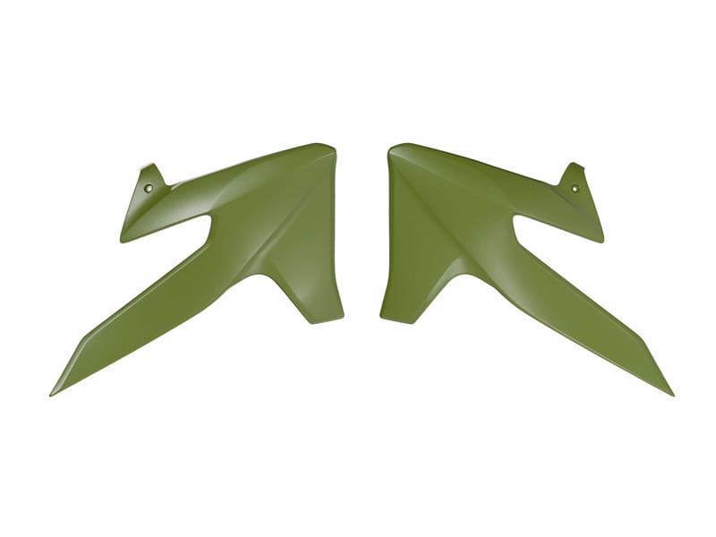RADIATOR SCOOP TRIUMPH TF 250 450 R-TECH R-CVTRIVN0025 NAVY GREEN