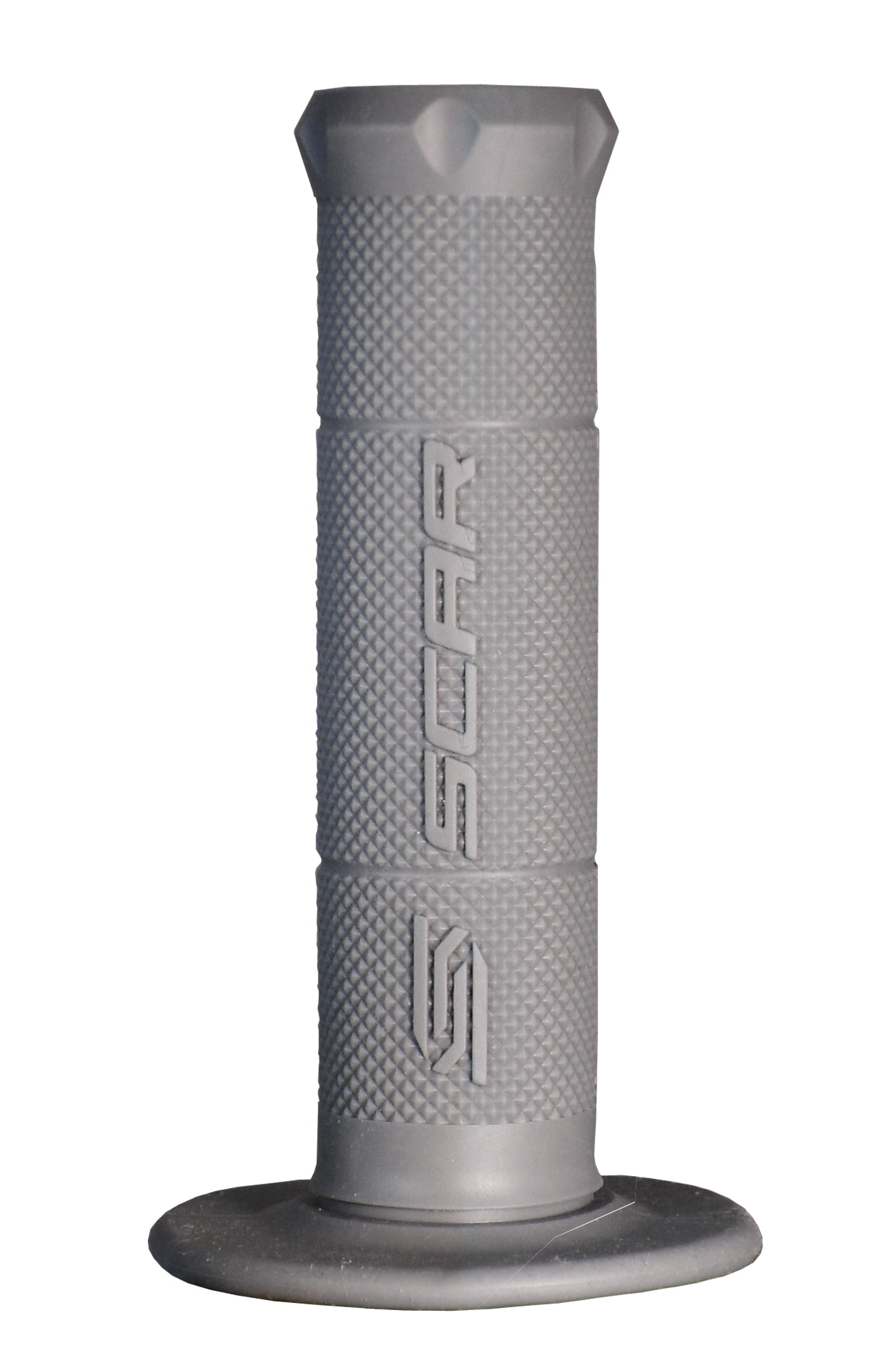 SINGLE DENSITY MX GRIPS GREY SOFT COMPOUND DIAMOND HALF WAFFLE SCAR GOSG