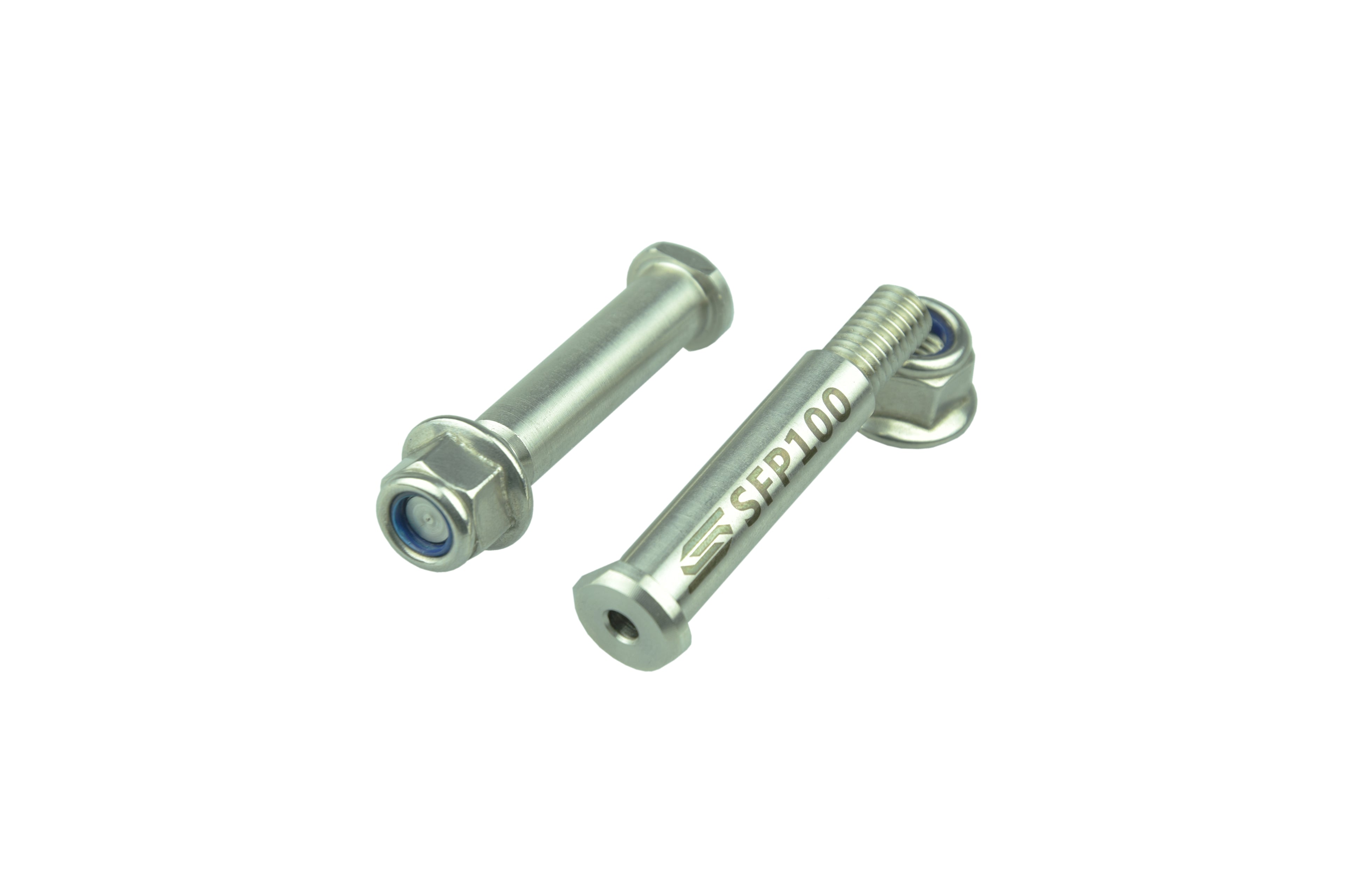 FOOTPEG PINS 97-26 FANTIC YAMAHA XE XX YZ WR 125 250 450 STAINLESS STEEL SELF LOCK NUTS SCAR SFP100
