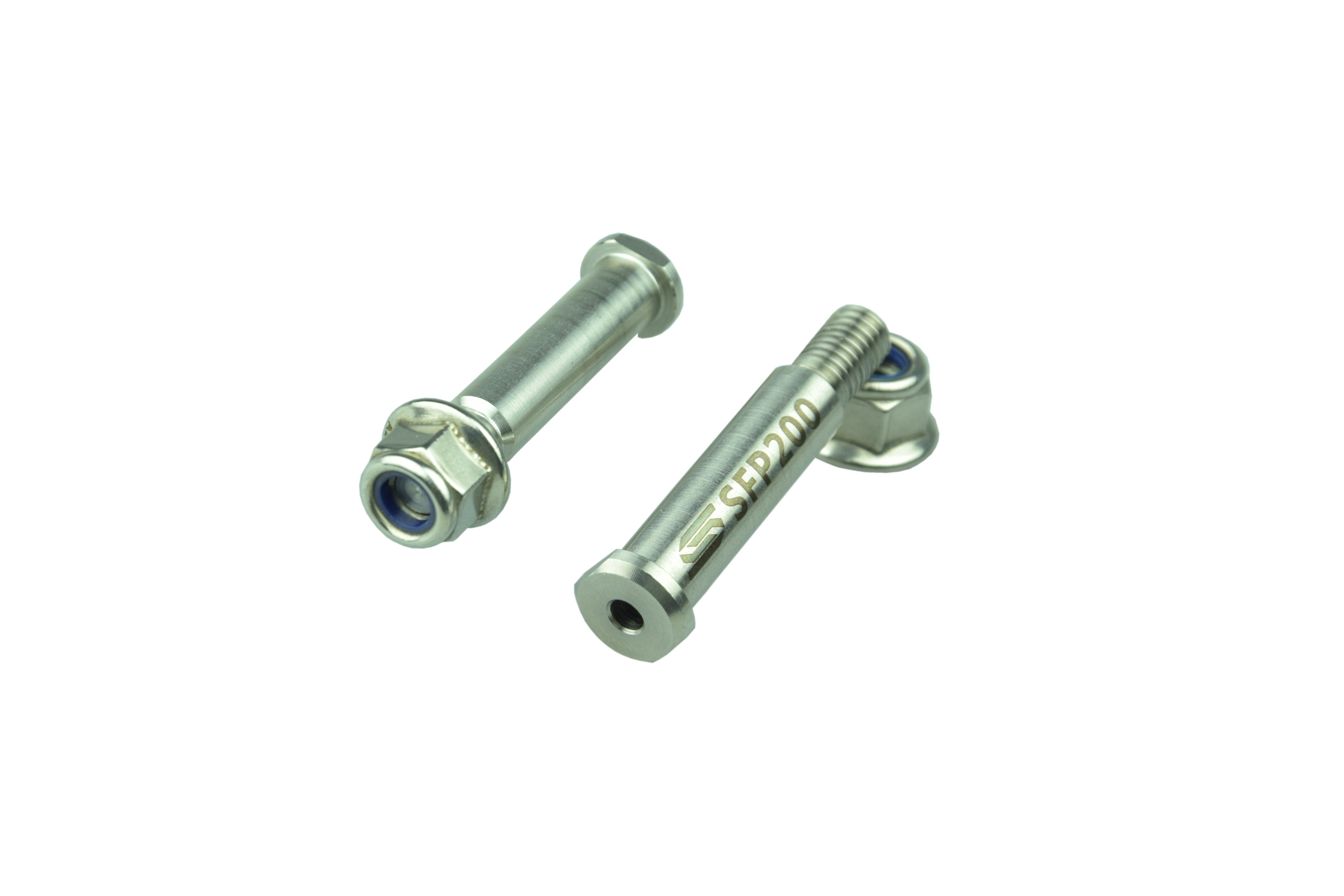 FOOTPEG PINS 02-26 HONDA KAWASAKI CR CRF KX R RX X F 125 150 250 450 STAINLESS LOCK NUTS SCAR SFP200