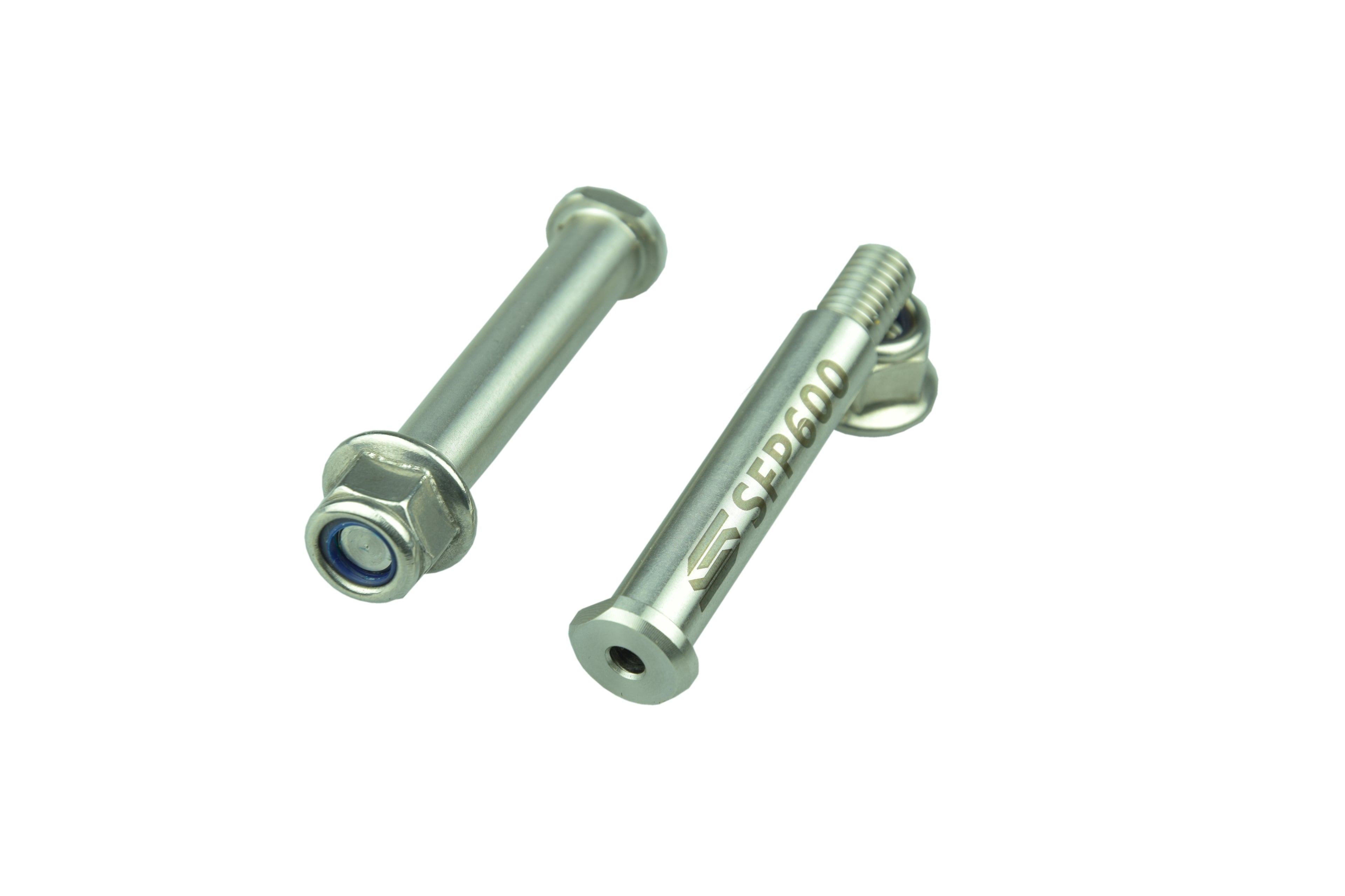 FOOTPEG PINS 08-26 SHERCO SE SEF R 125 250 300 450 STAINLESS STEEL SELF LOCKING NUTS SCAR SFP600