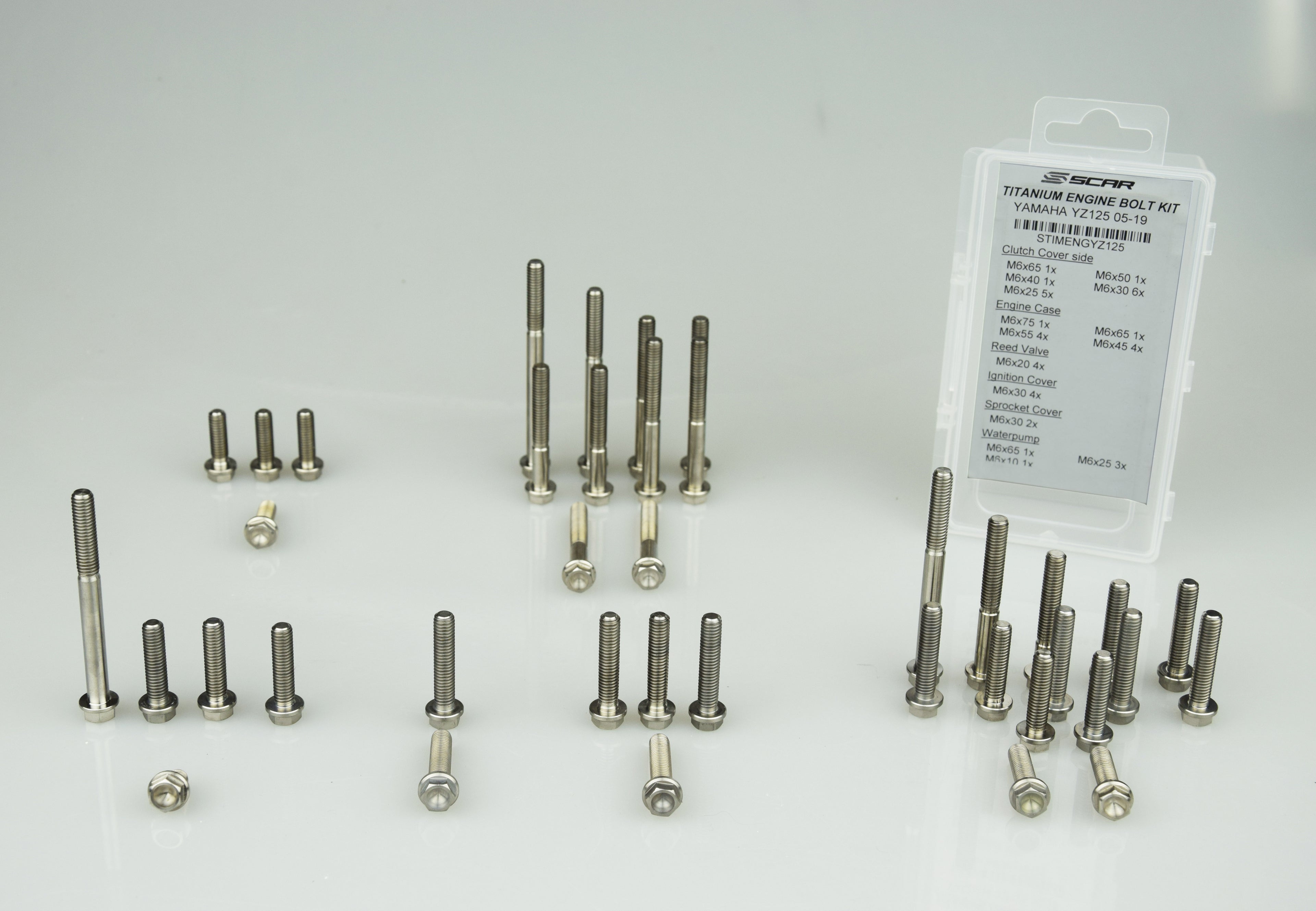 TITANIUM ENGINE BOLT KIT 23-26 GASGAS HUSQVARNA KTM MC F FC SX-F 250 350 39 BOLTS SCAR STIMENG250SXF2