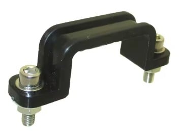 CABLE GUIDE FRONT PLATE BLACK WITH FIXING BOLTS