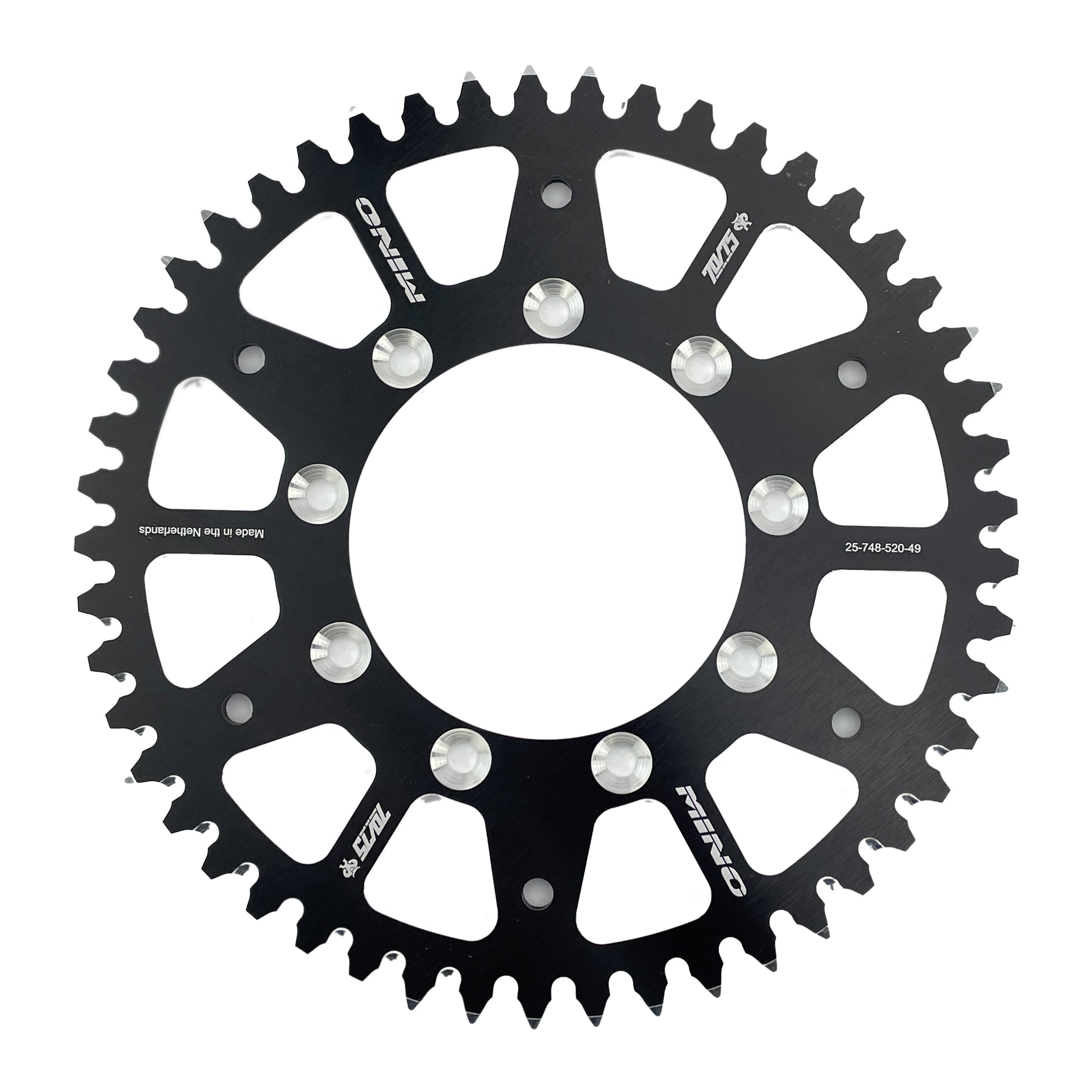 REAR SPROCKET ALLOY TM RACING 98-26 MINO 25-748-49 348-520-49 BLACK