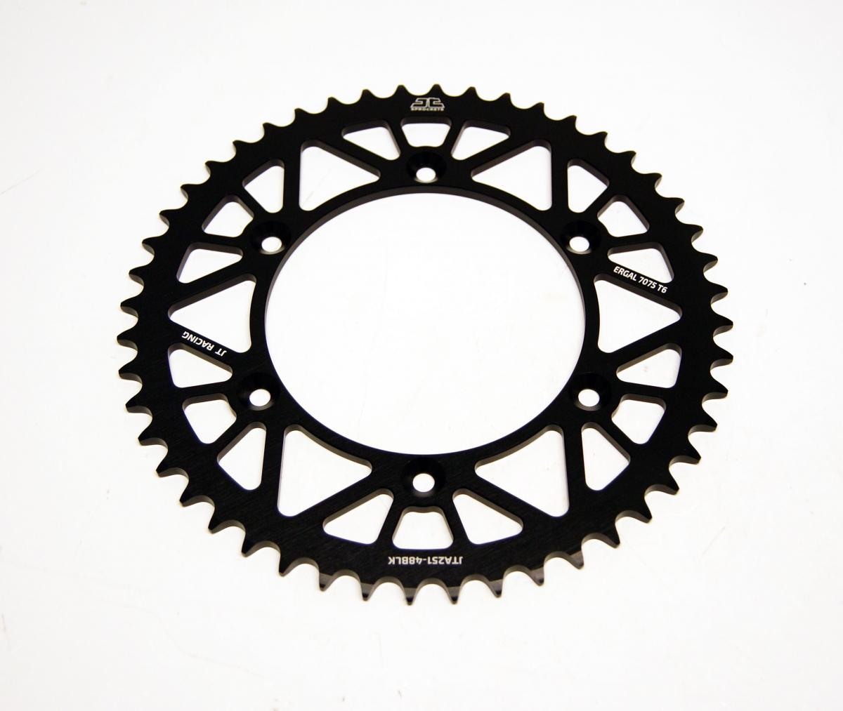 REAR SPROCKET ALLOY BLACK 251, JTA251.47BLK 7075-T6 Aluminium, SR251-47