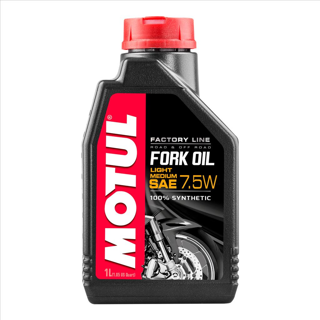 FORK OIL FL L/M 7.5W 1 Litre, MOTUL 450475, BOX=6, Motorcycle, 100% SYNTHETIC