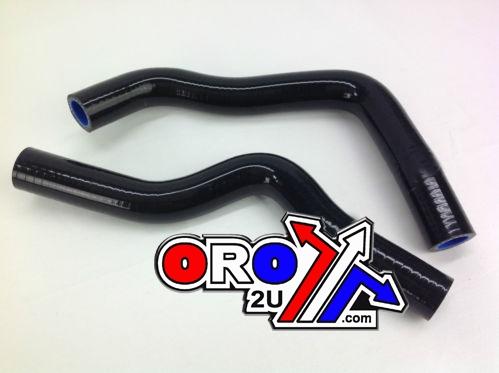 HOSE KIT 2pcs 00-12 RM85 BLACK, SILICONE RADIATOR SUZUKI 17851-03B00 17852-03B00