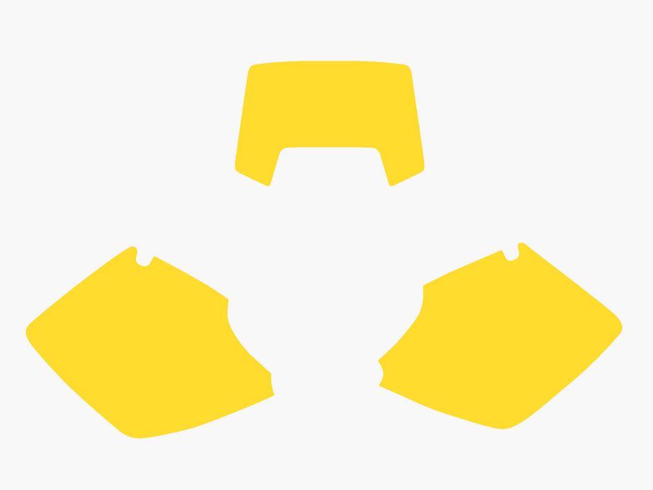 1998 KTM EXC 2 STROKE YELLOW PRECUT BACKGROUNDS, BLACKBIRD 3505/40