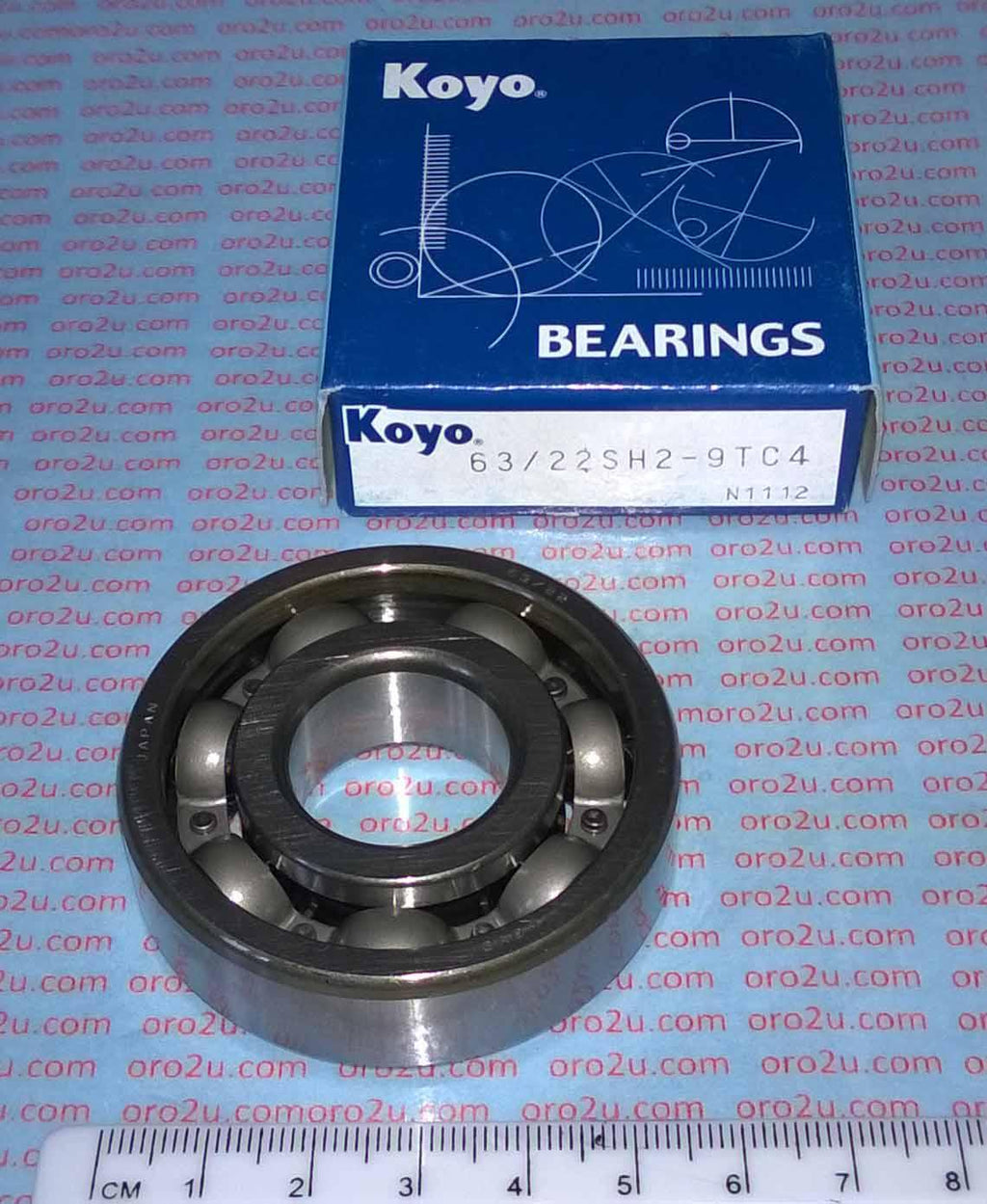 BEARING 63/22 SH2-9TC4 KOYO, 22x56x16 Yamaha crankshafts, BEA402