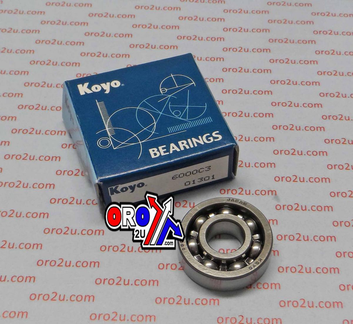 BEARING 6000 C3 KOYO 10x26x8 SIZE MADE IN JAPAN 93306-00004 EACH