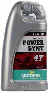 1LT POWER SYNT 4T 10/60W, MOTOREX 7300092 OIL