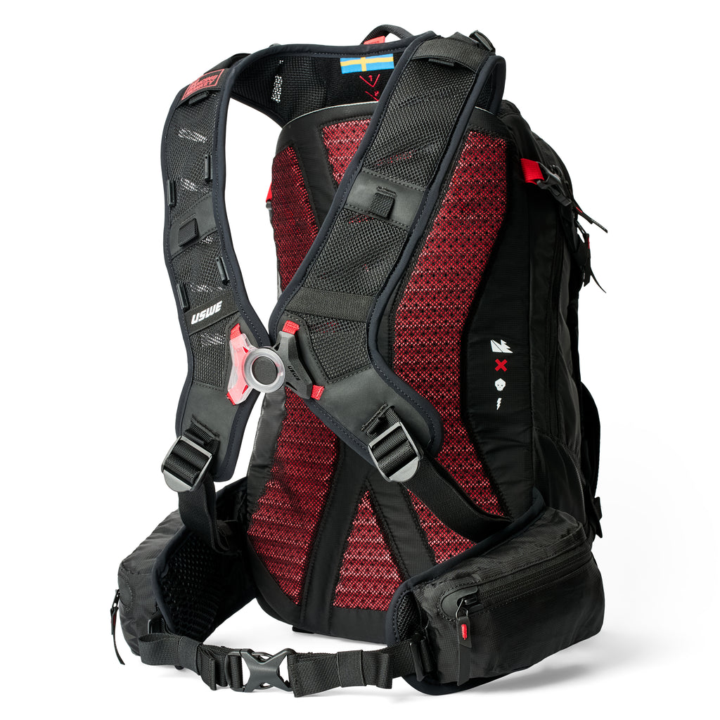 VST 25L ZIPPERED Daypack Backpack - Black - USWE 5225080001